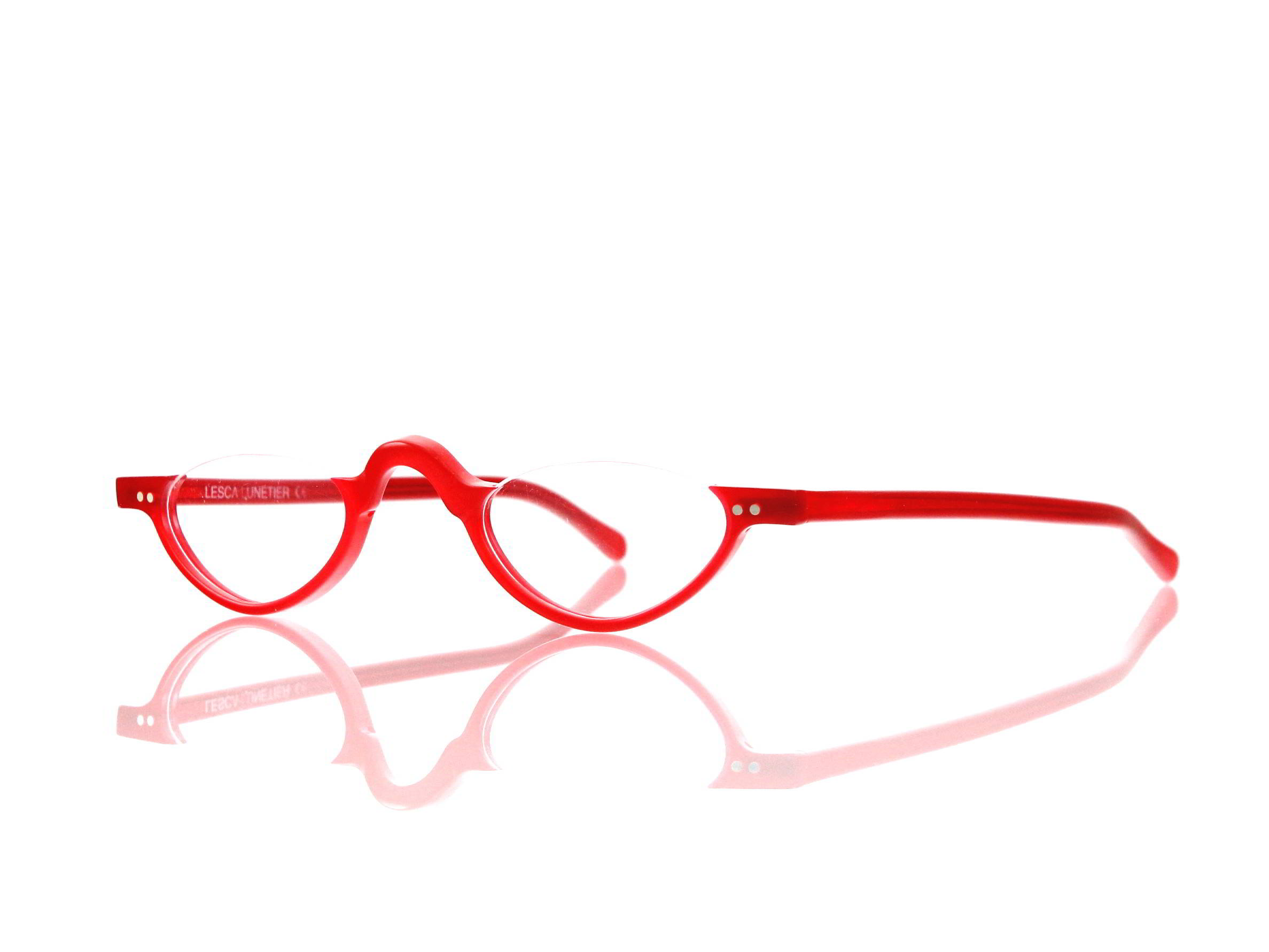 Lesca Lunetier • DL 9 • Col. M.218 • Acetat-Halb-Brillen-Fassung