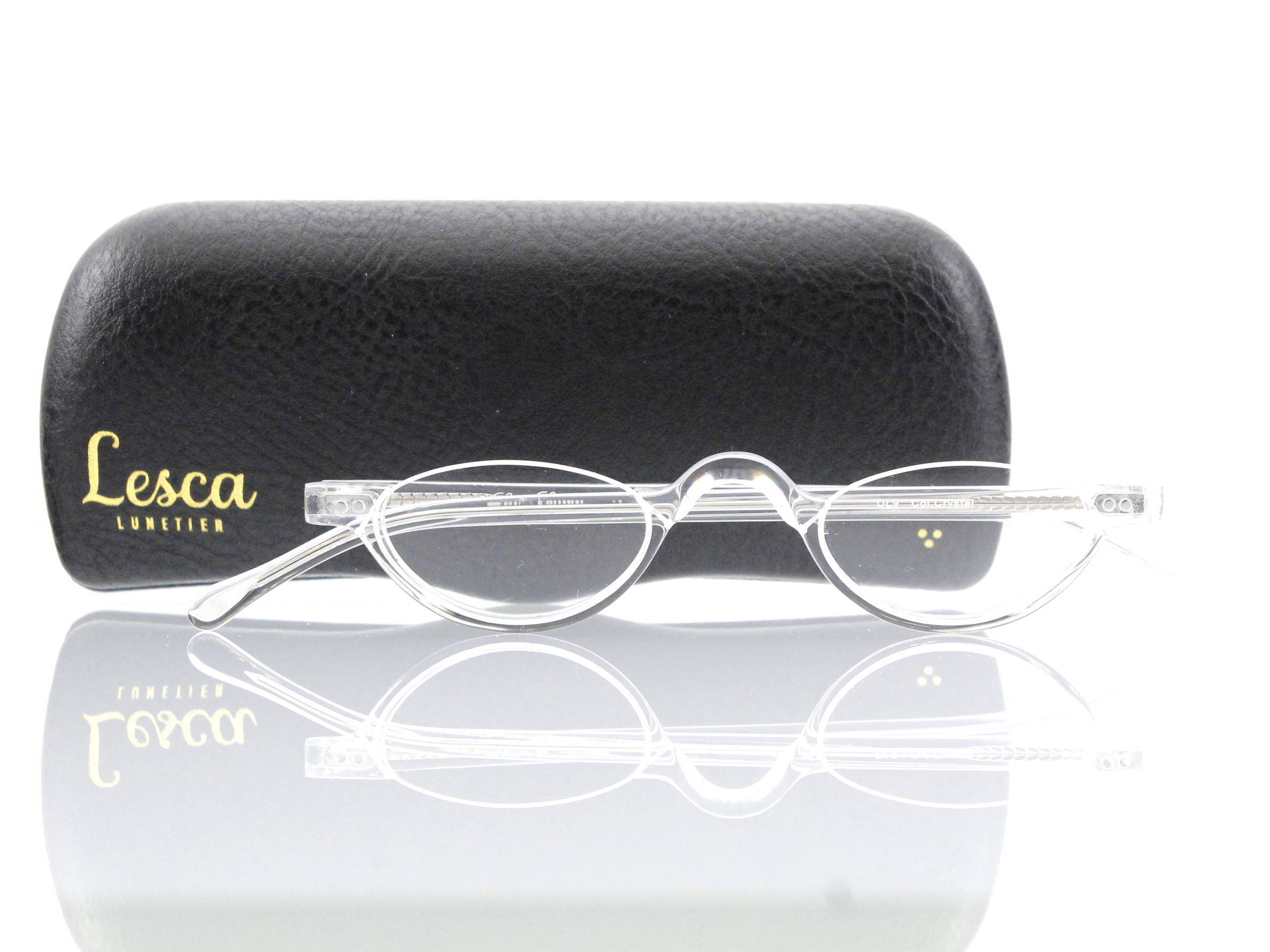 Lesca Lunetier • DL 9 • Col. crystal • Acetat-Halb-Brillen-Fassung