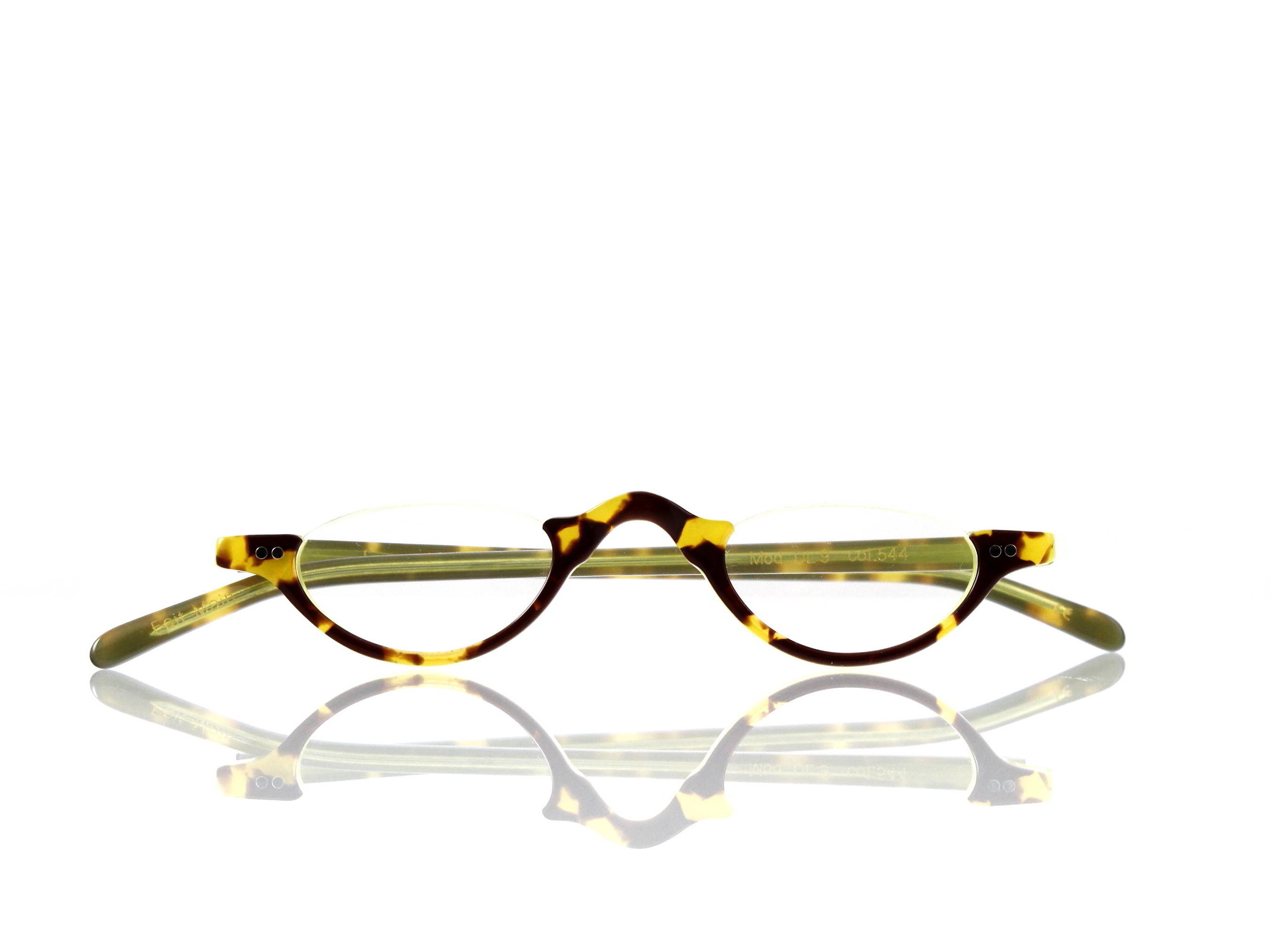 Lesca Lunetier • DL 9 • Col. 544 • Acetat-Halb-Brillen-Fassung