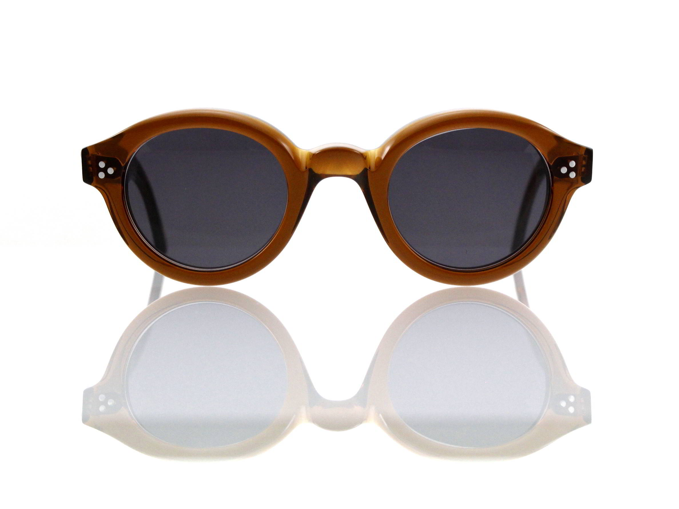 Lesca Lunetier • La Corb's • Sonnenbrille • Col. Cognac • Kunststoff grau 85%