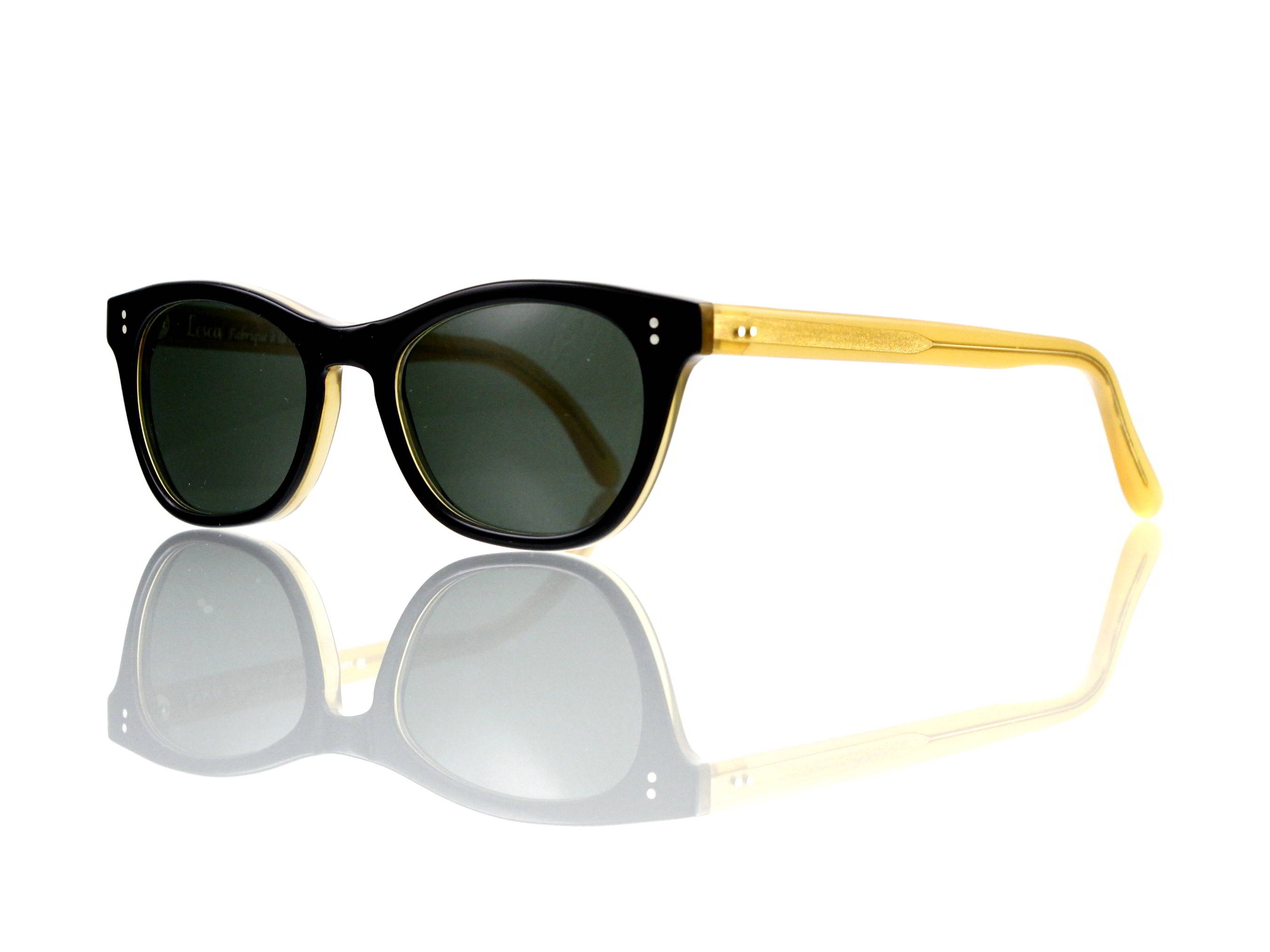 Lesca Lunetier Mod. Mathieu Sonne Col. C 240 Größe 50-22 -145mm Kunststoff  „Ray Ban“  G 15 graugrün