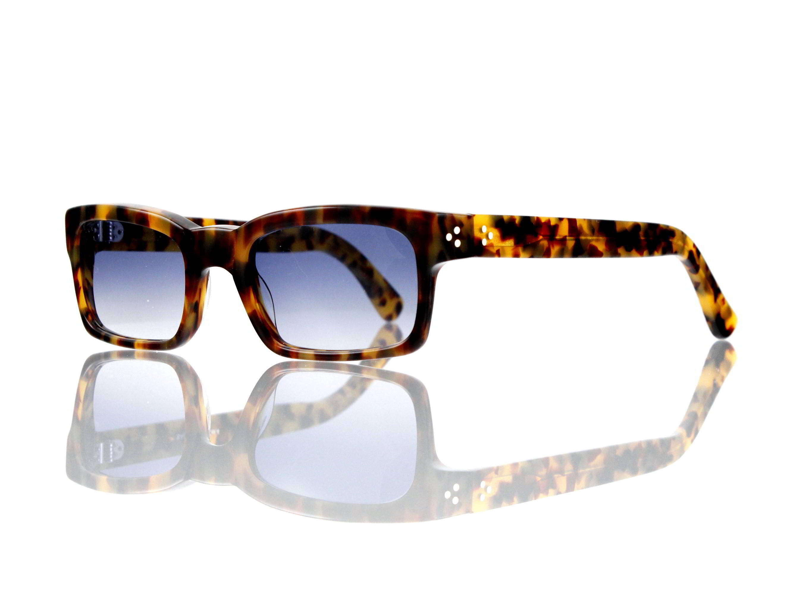 Lesca Lunetier Mod. Bauhaus Sonne Col. 4 Größe 51-19 - 145mm Kunststoff blaugrau verlauf
