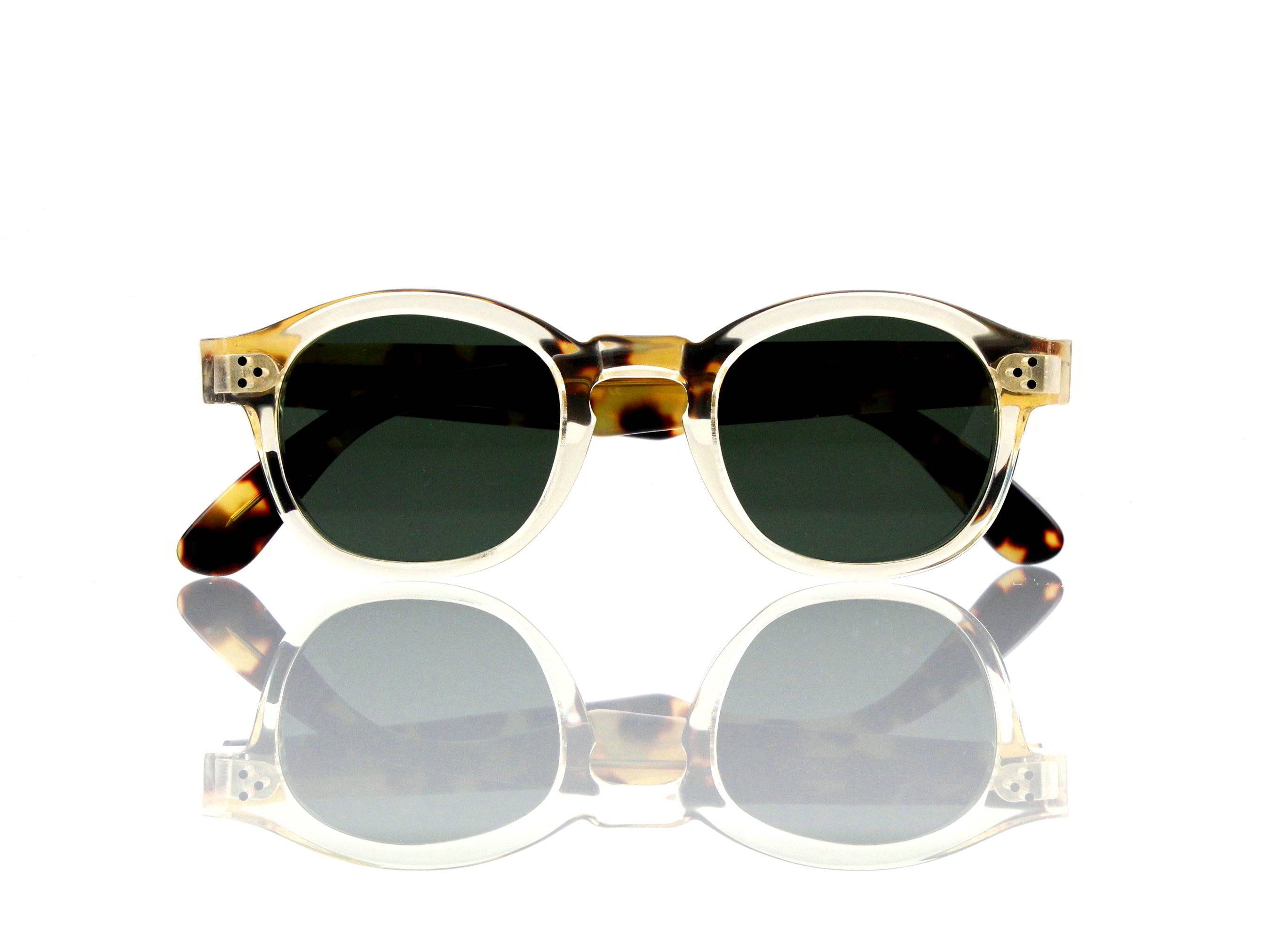 Lesca Lunetier Mod. P.080 Sonne Col. S186 Größe 44-22 - 145mm Kunststoff „Ray Ban“ G 15 graugrün 85%