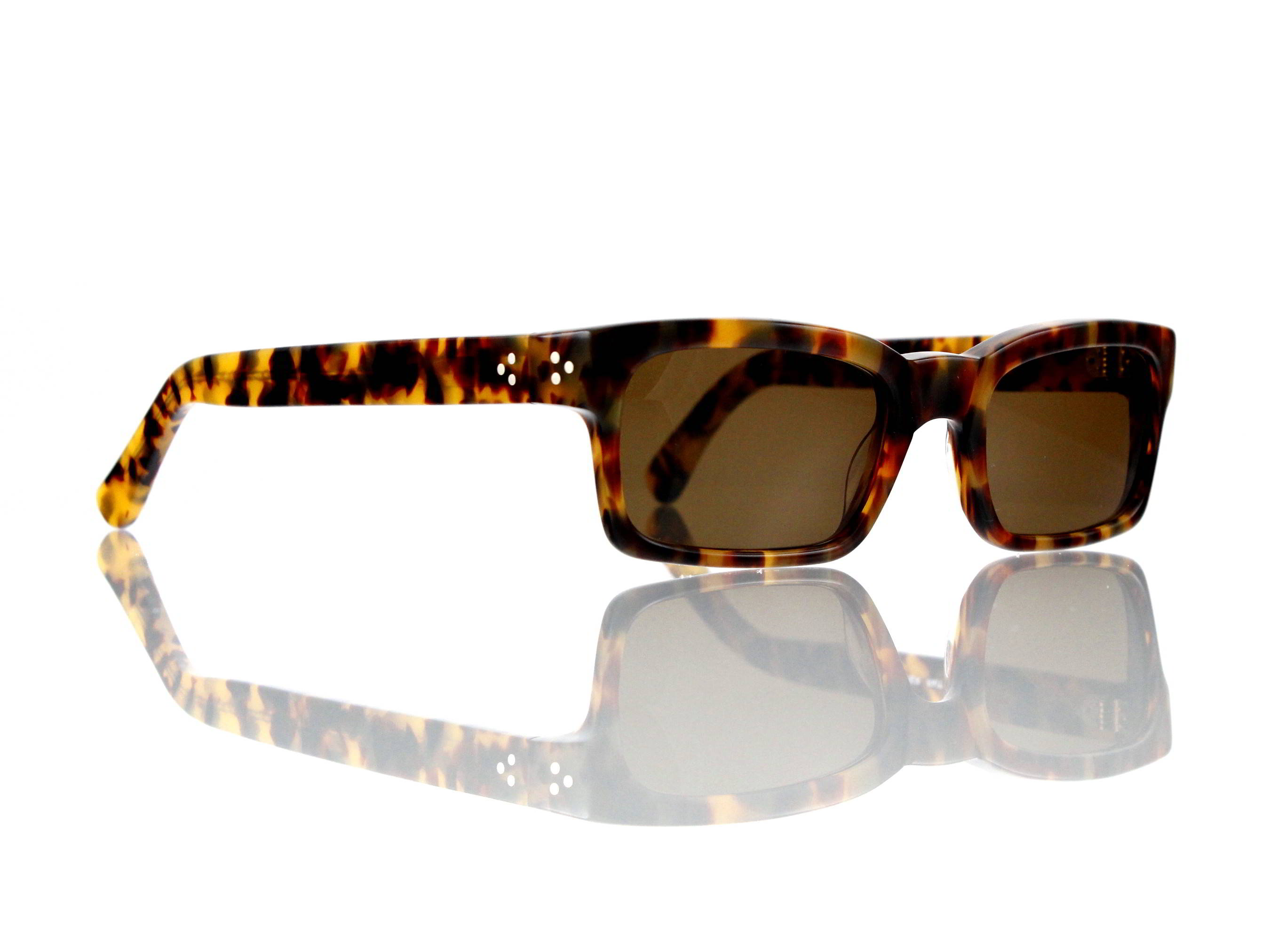 Lesca Lunetier Mod. Bauhaus Sonne Col. 4 Größe 51-19 - 145mm Kunststoff braun 85%