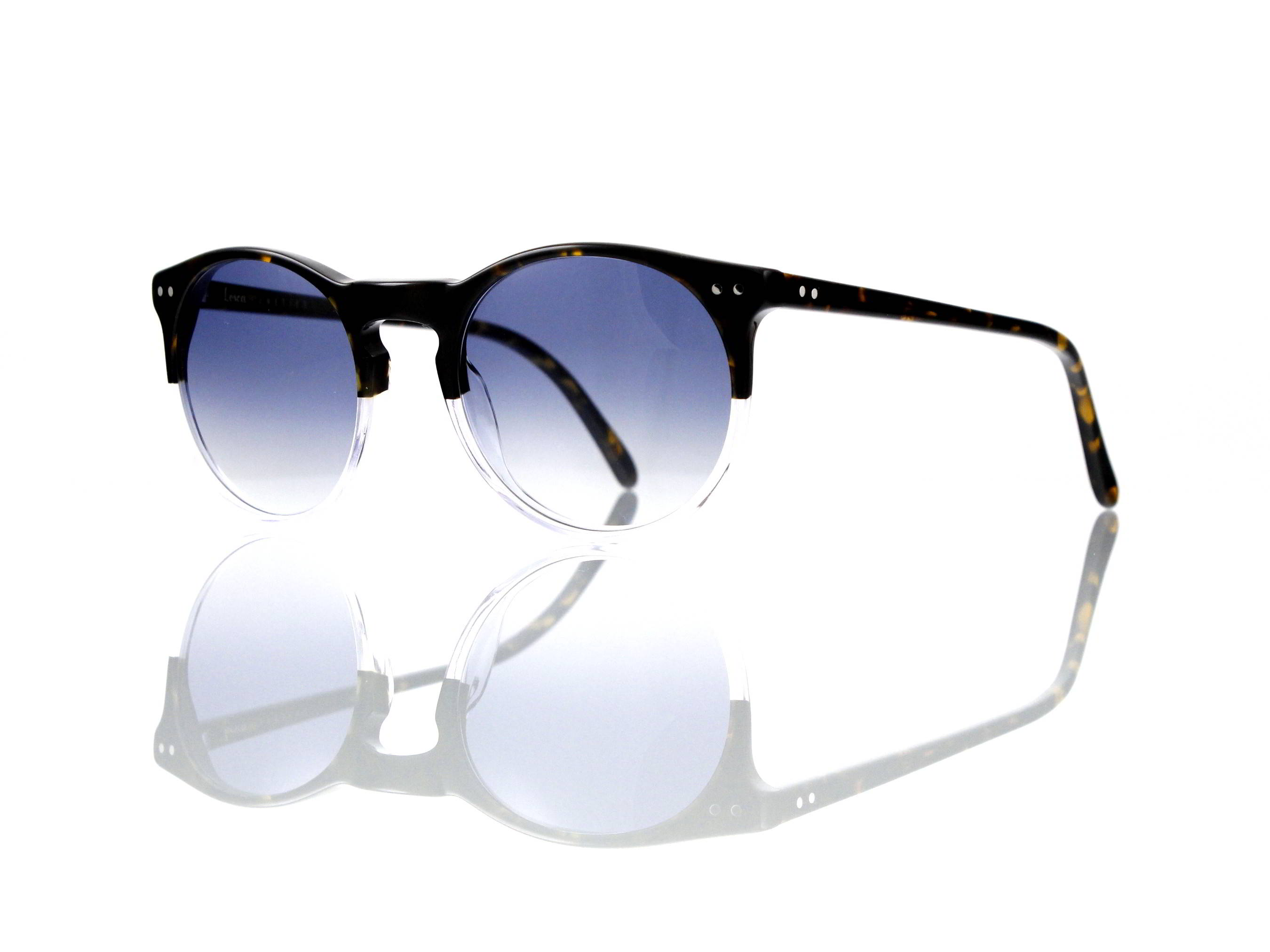 Lesca Lunetier Mod. P 9 Sonne Col. 11 Größe 50-22 - 145 mm Kunststoff blaugrau verlauf
