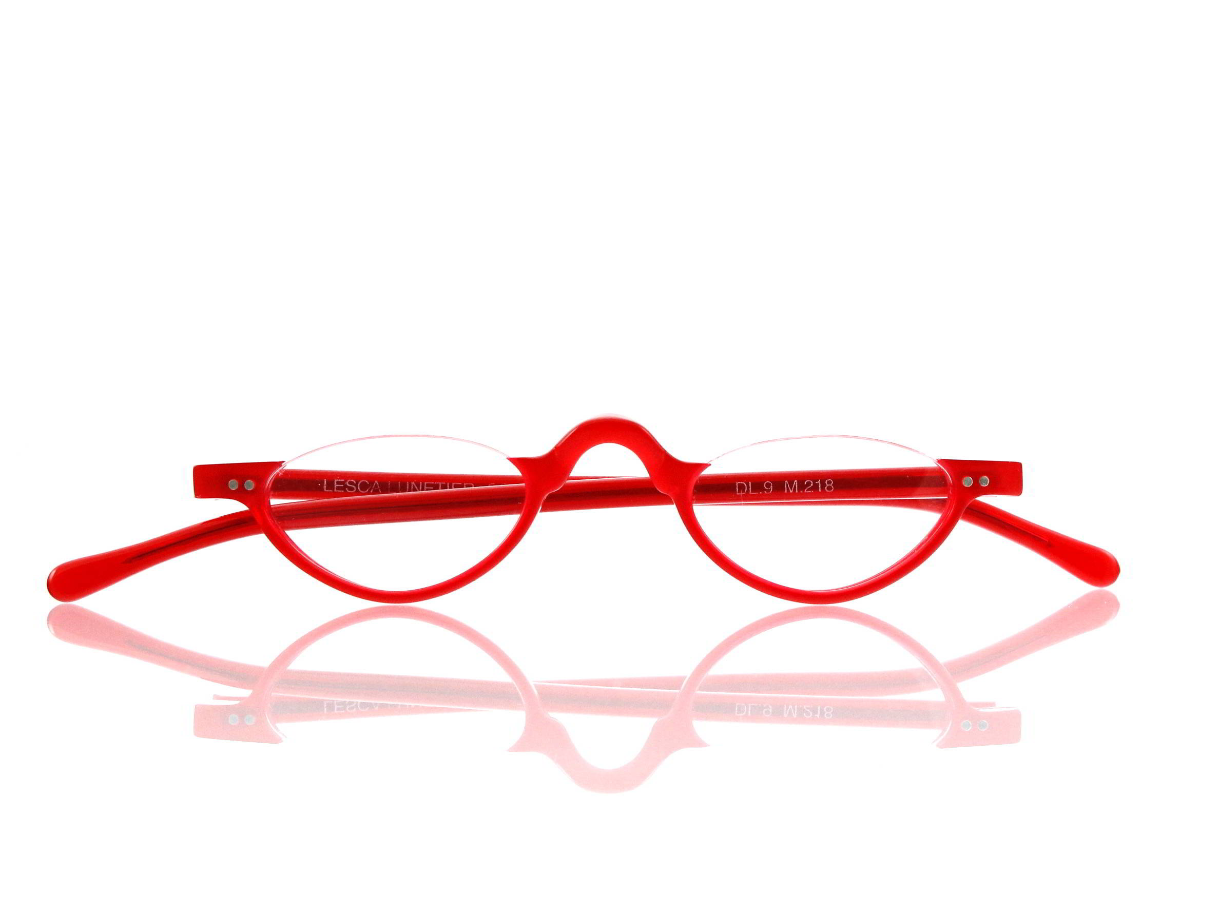 Lesca Lunetier • DL 9 • Col. M.218 • Acetat-Halb-Brillen-Fassung