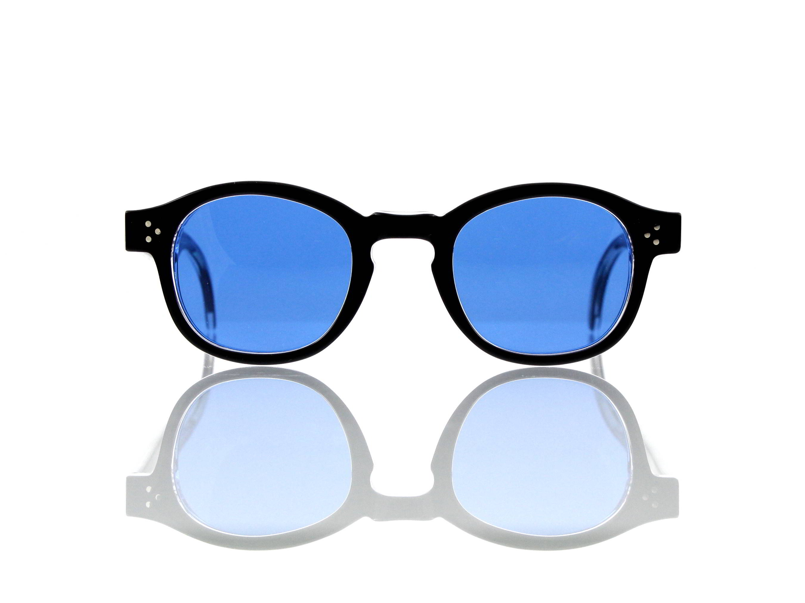 Lesca Lunetier Mod. P.080 Sonne Col. C.160 Größe 44-22 - 145mm Kunststoff blau 70%