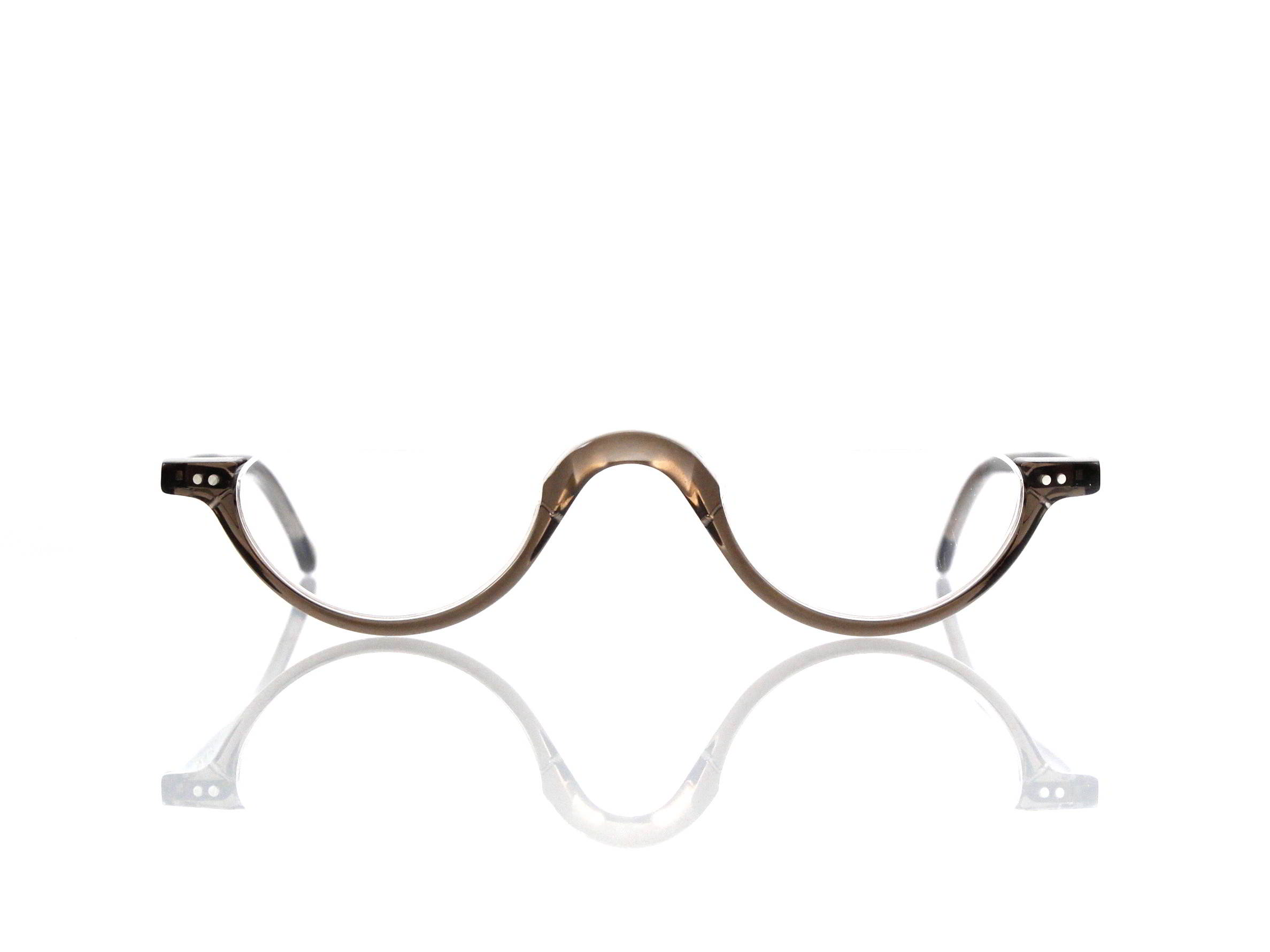 Lesca Lunetier • DL 3 • Col. 21 • Acetat-Halb-Brillen-Fassung
