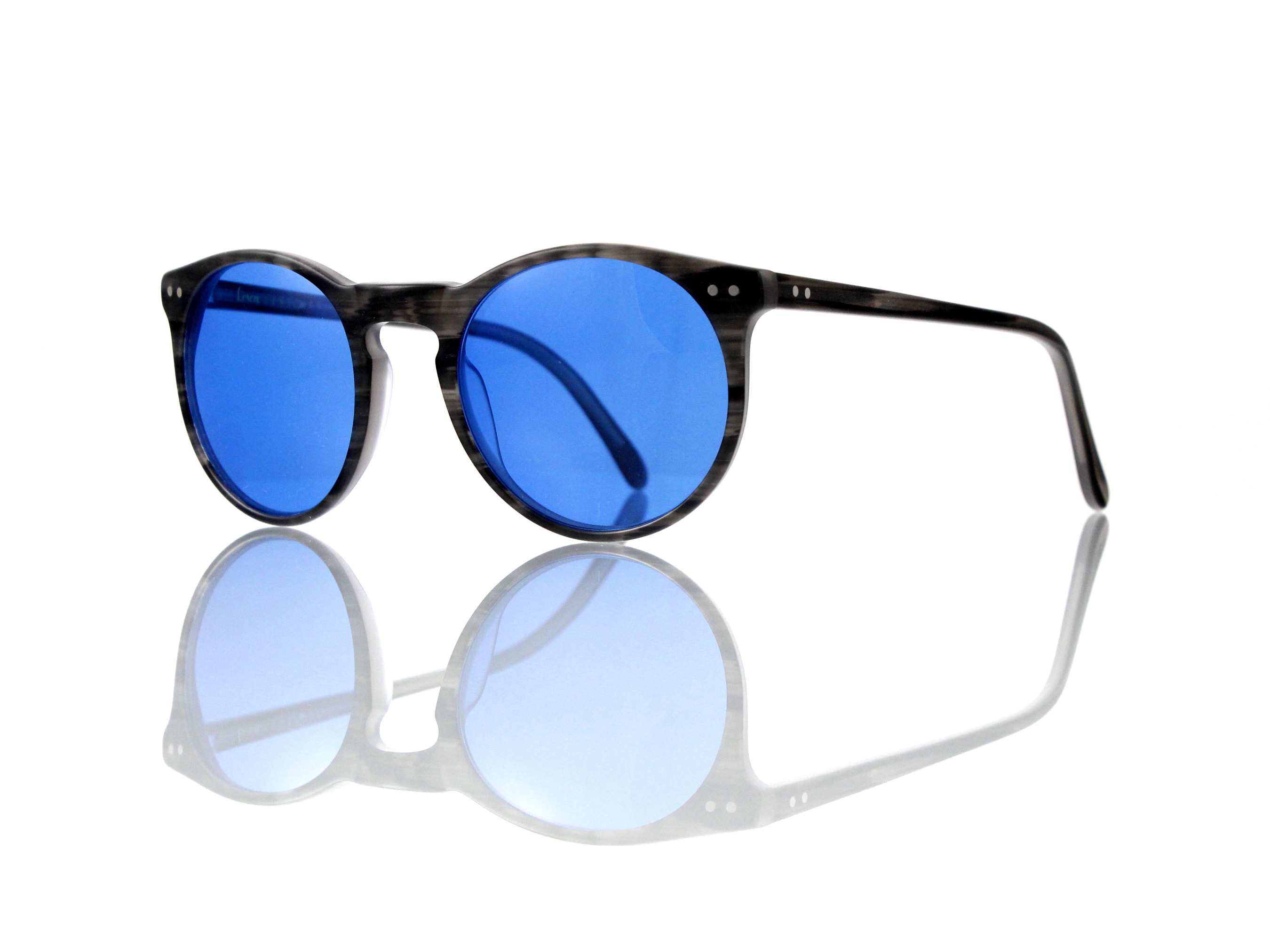 Lesca Lunetier Mod. P 9 Sonne Col. 2 Größe 50-22 - 145 mm Kunststoff blau 70%