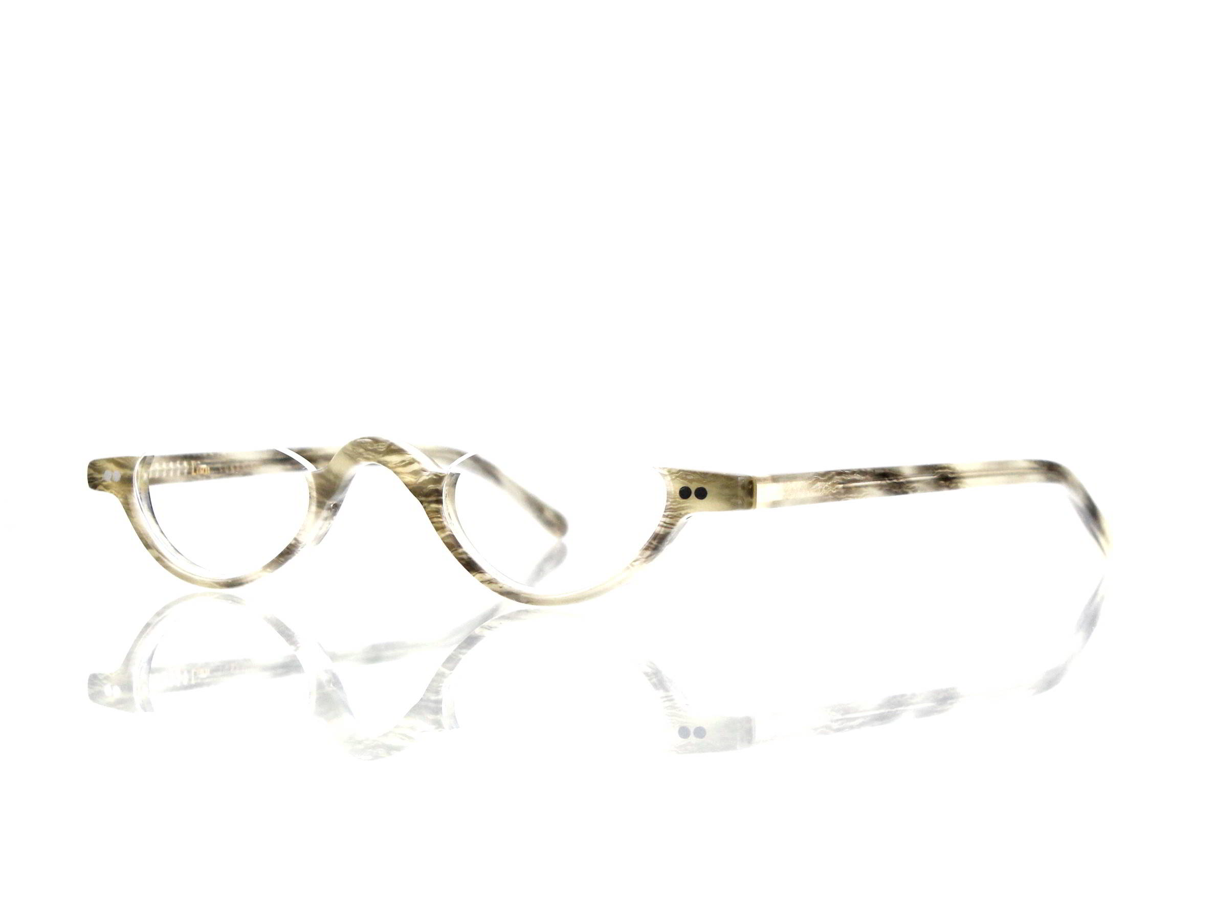 Lesca Lunetier • DL 9 • Col. 3115 • Acetat-Halb-Brillen-Fassung
