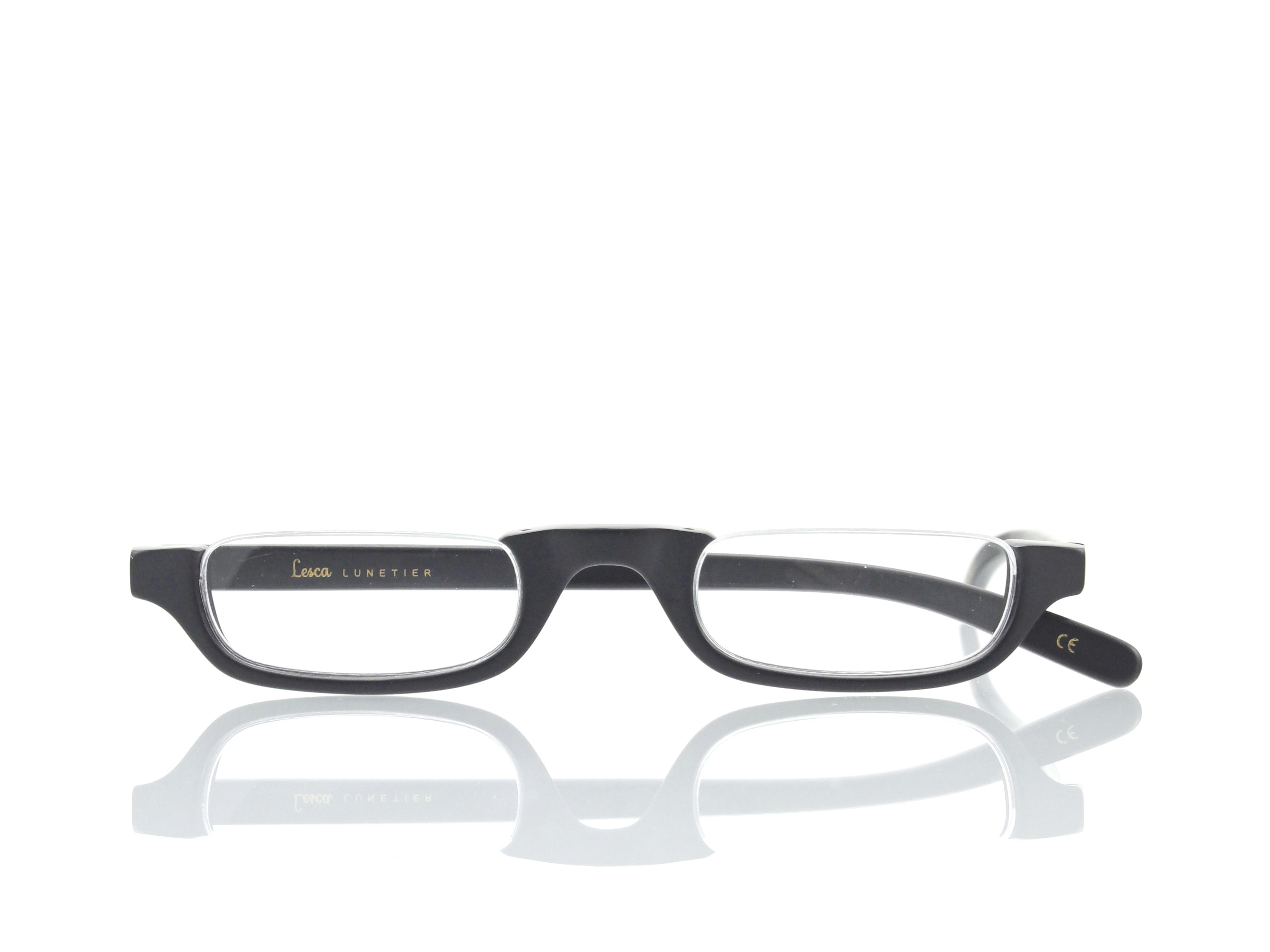 Lesca Lunetier • DL 14 • Col. 100 • Acetat-Halb-Brillen-Fassung