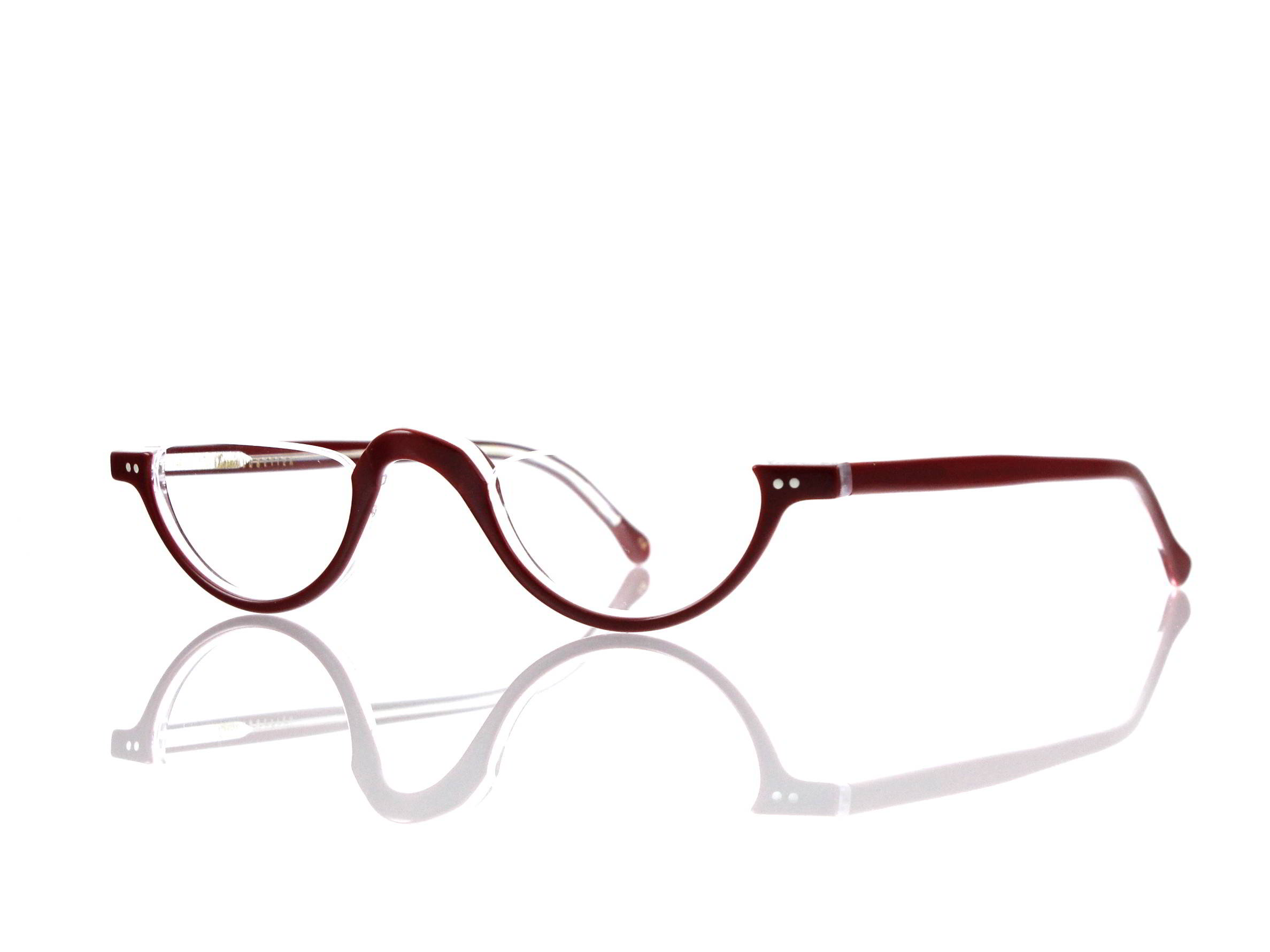 Lesca Lunetier • DL 3 • Col. 31 • Acetat-Halb-Brillen-Fassung
