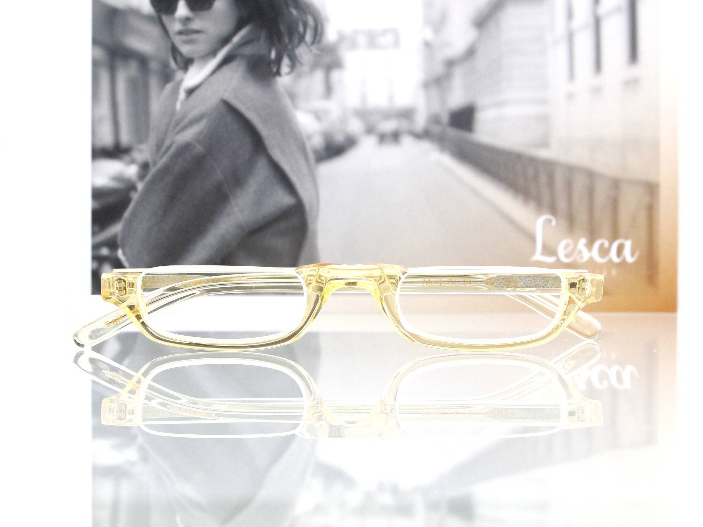 Lesca Lunetier • DL 14 • Col. 186 • Acetat-Halb-Brillen-Fassung