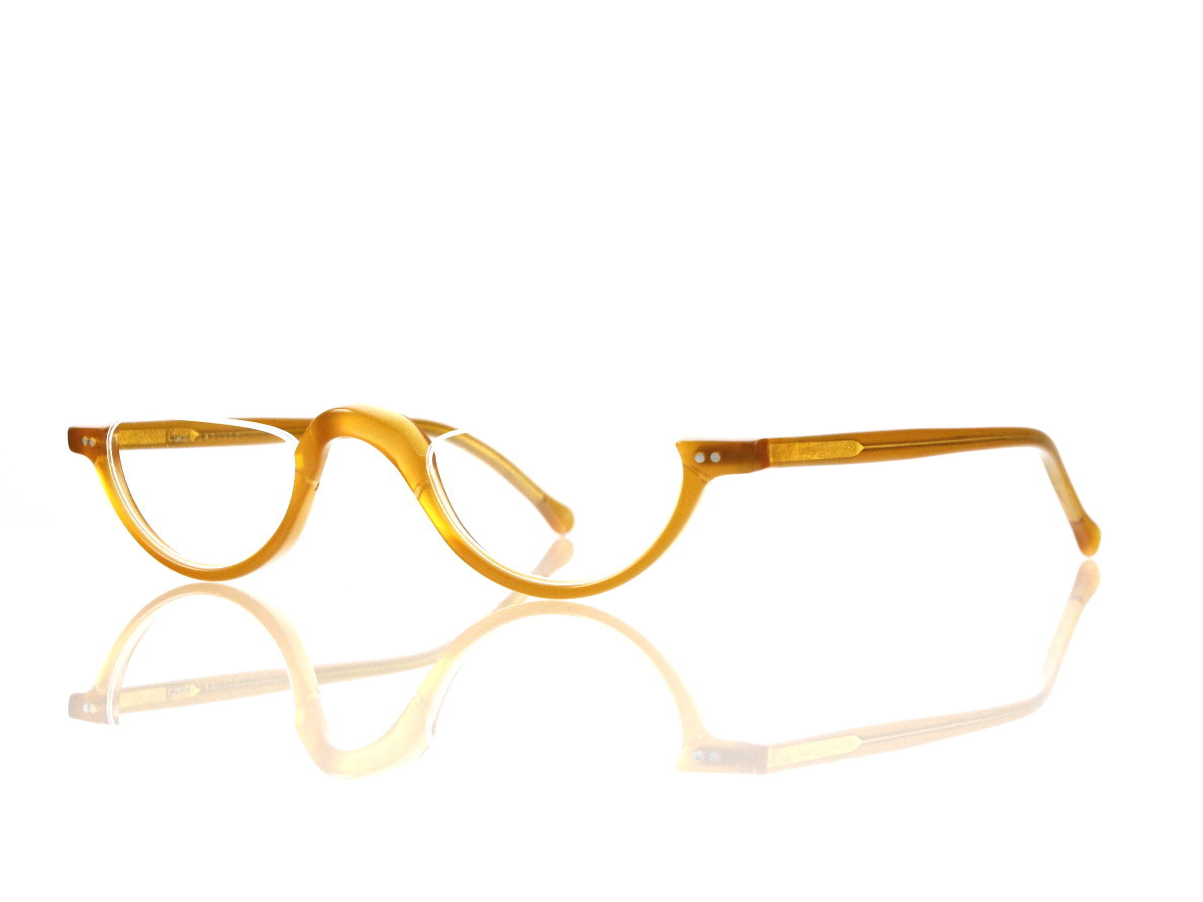 Lesca Lunetier • DL 3 • Col. 1 • Acetat-Halb-Brillen-Fassung