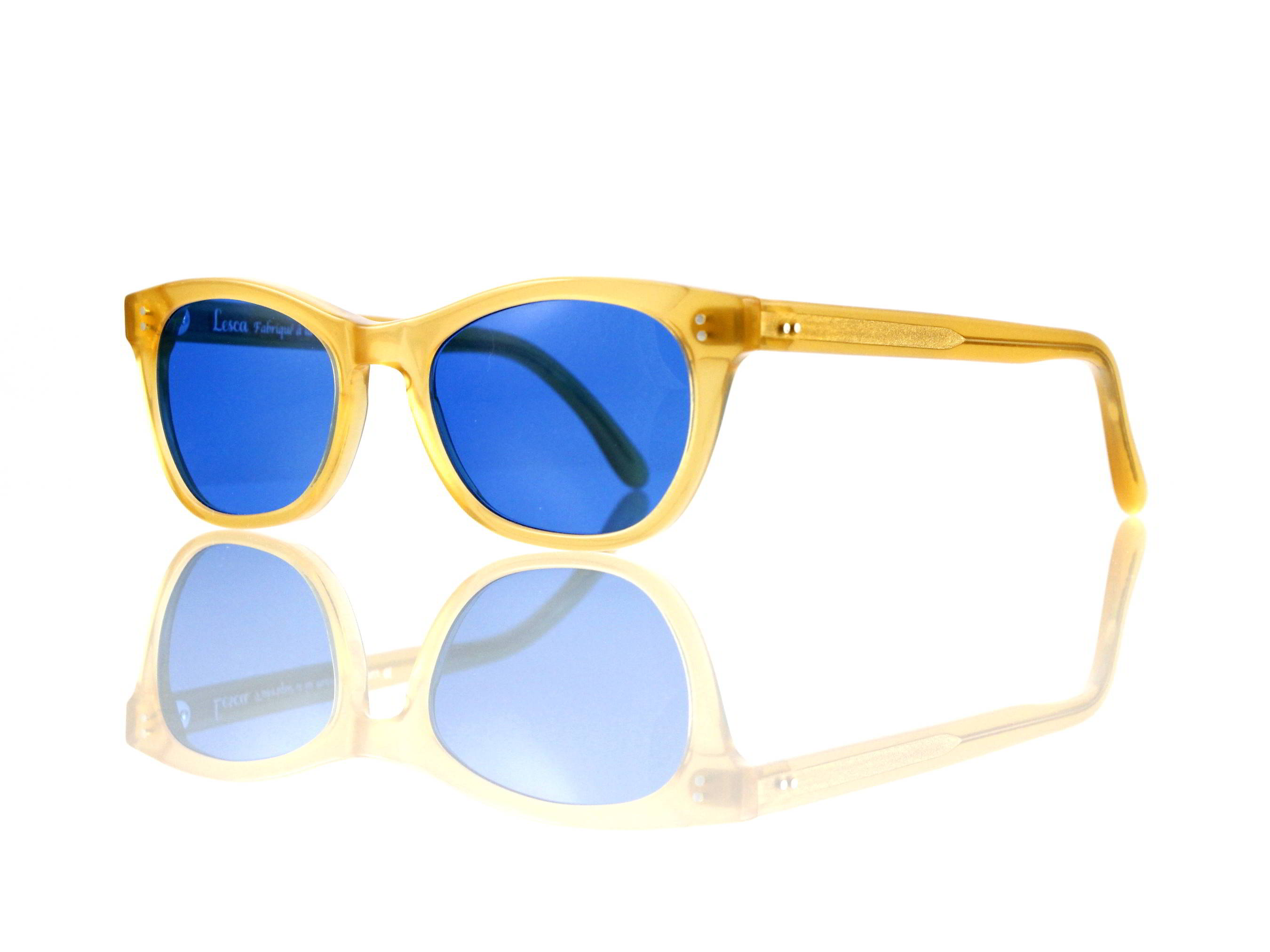 Lesca Lunetier Mod. Mathieu Sonne Col. M. 286 Größe 50-22 -145mm Kunststoff blau 70%