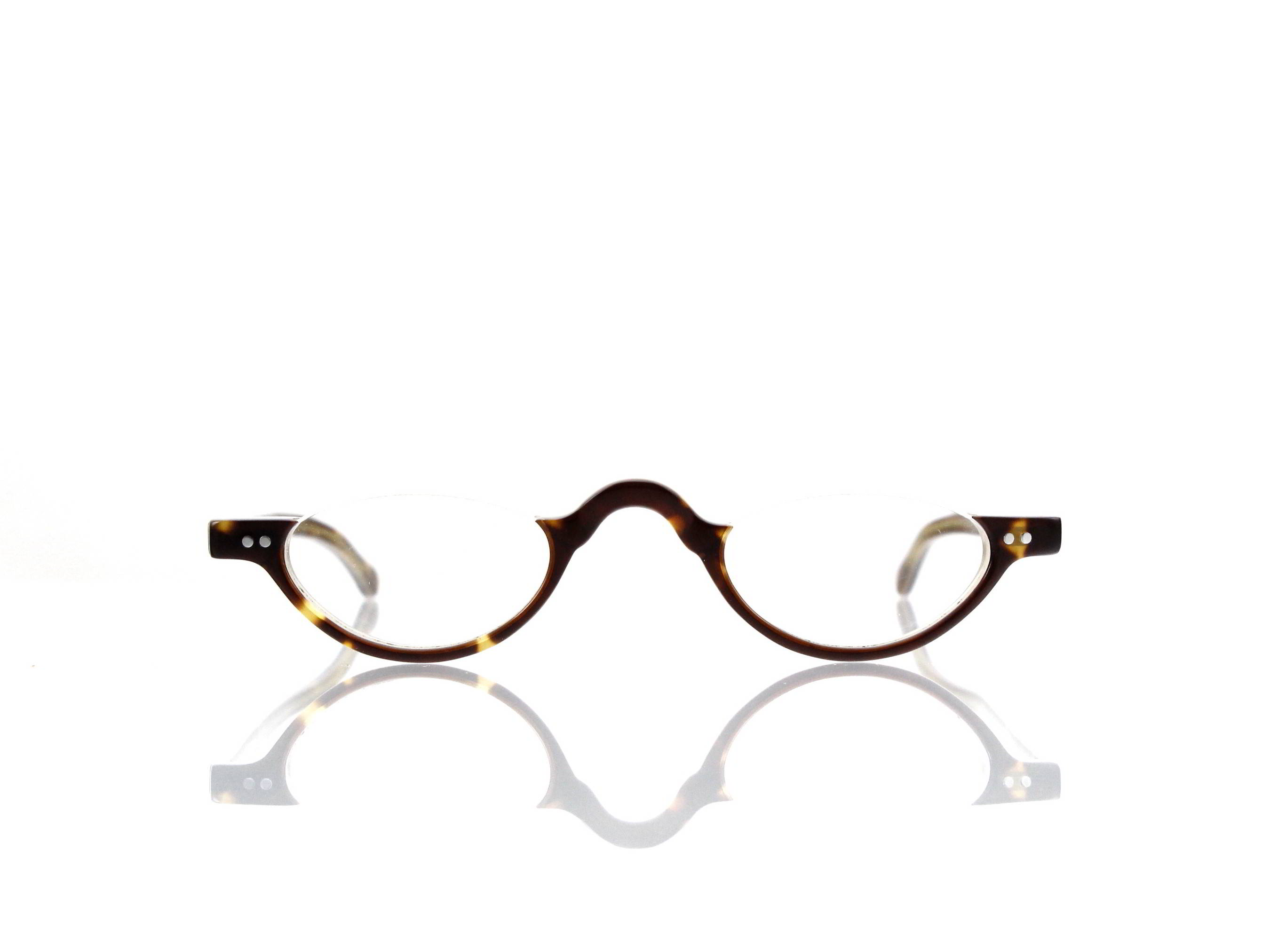 Lesca Lunetier • DL 9 • Col. 252 • Acetat-Halb-Brillen-Fassung
