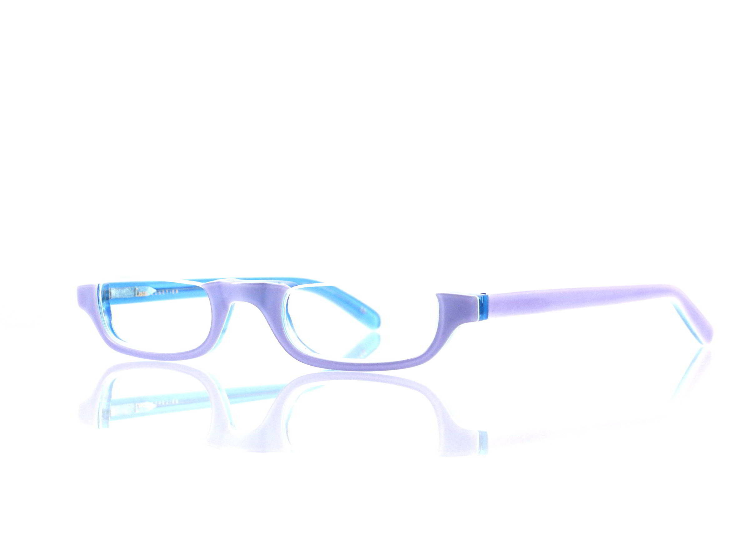 Lesca Lunetier • DL 14 • Col. 040 • Acetat-Halb-Brillen-Fassung