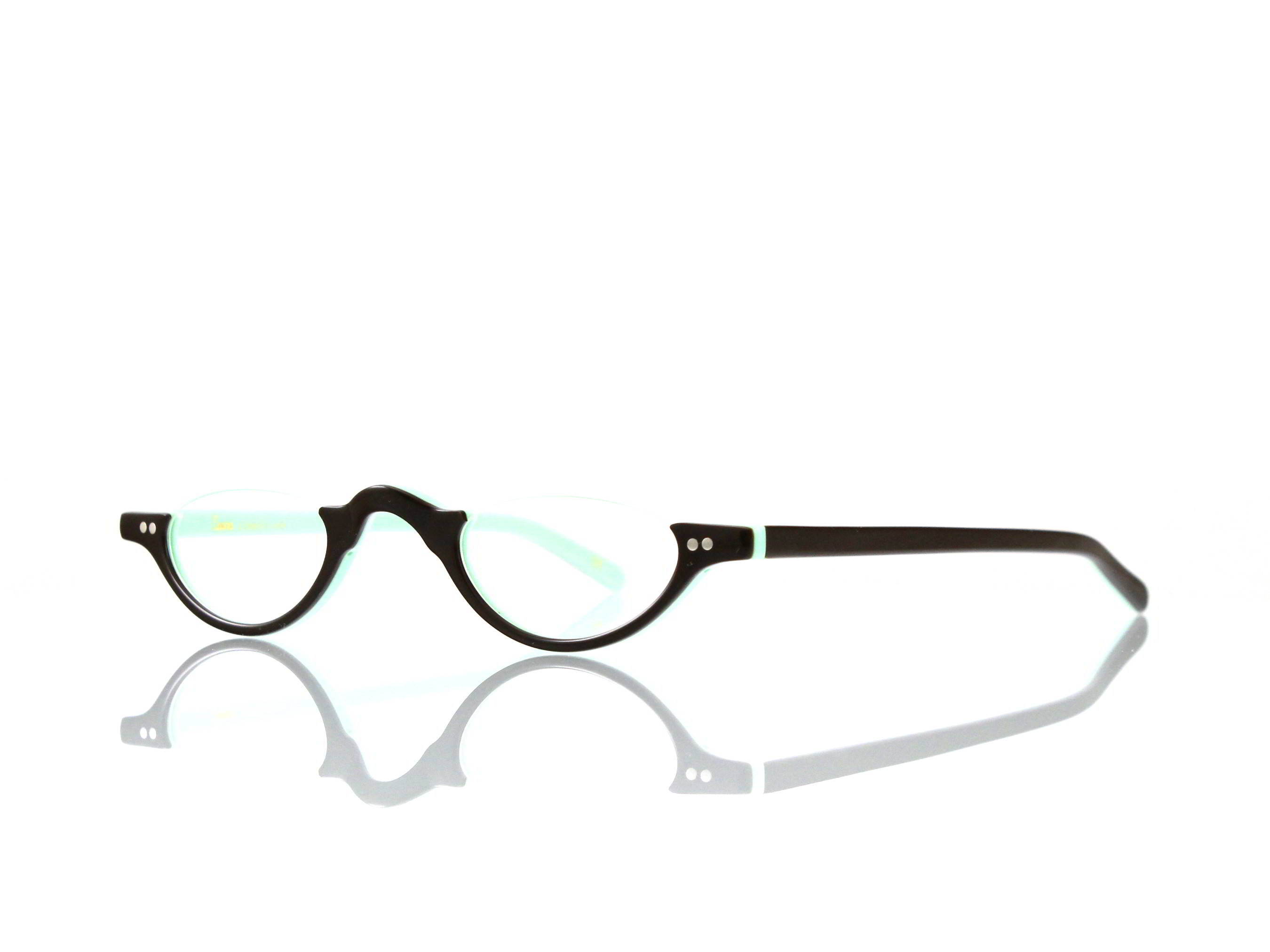 Lesca Lunetier • DL 9 • Col. 4161 • Acetat-Halb-Brillen-Fassung