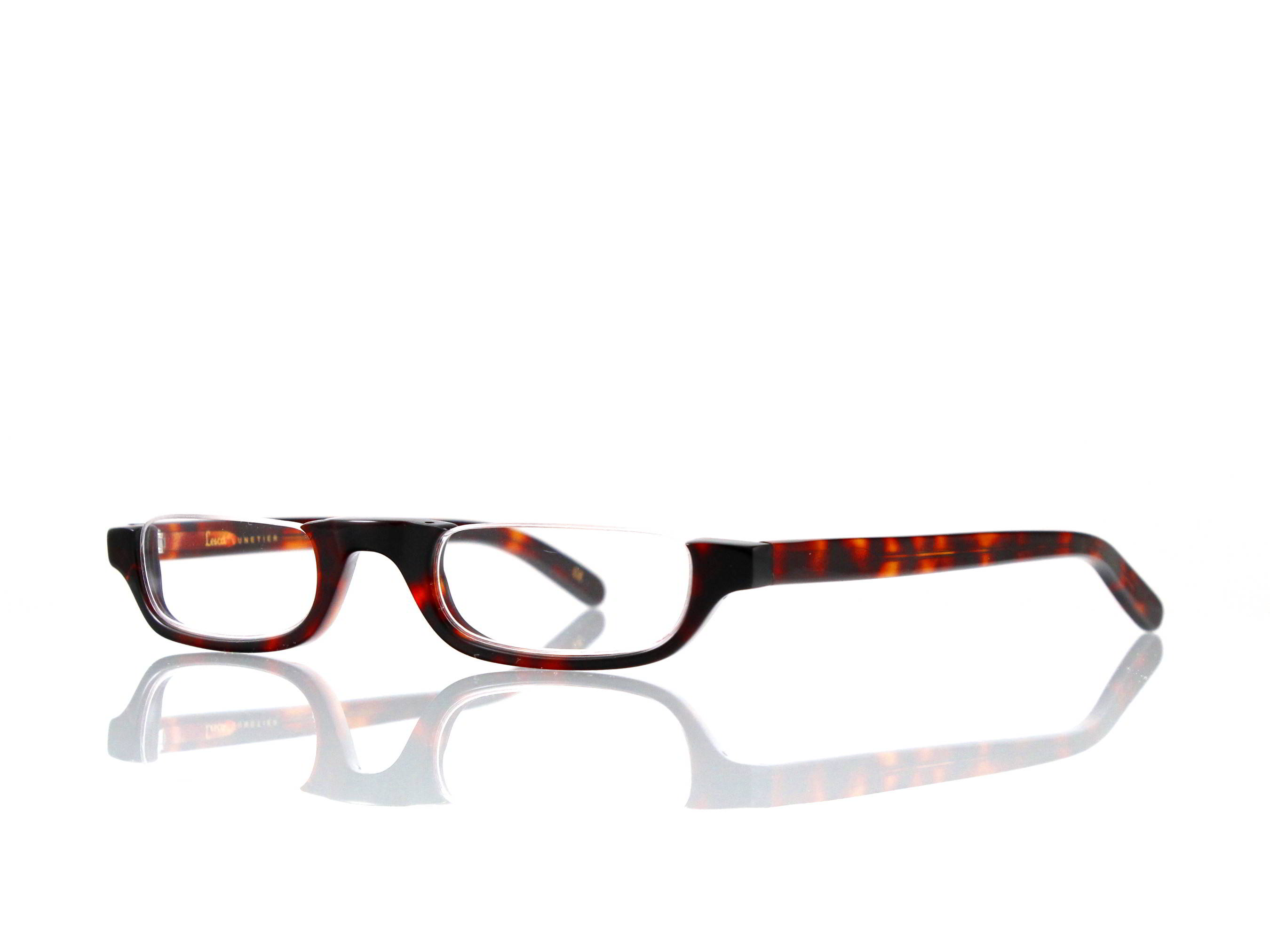 Lesca Lunetier • DL 14 • Col. 424 • Acetat-Halb-Brillen-Fassung