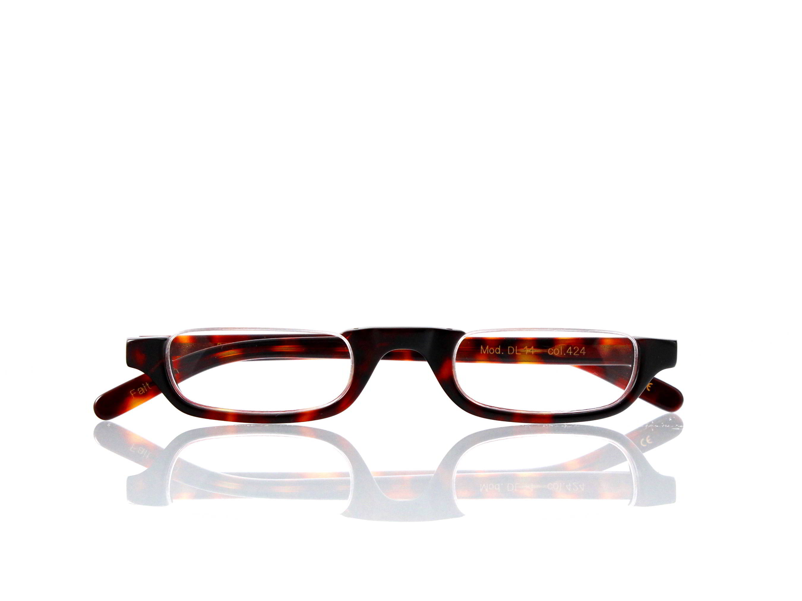 Lesca Lunetier • DL 14 • Col. 424 • Acetat-Halb-Brillen-Fassung