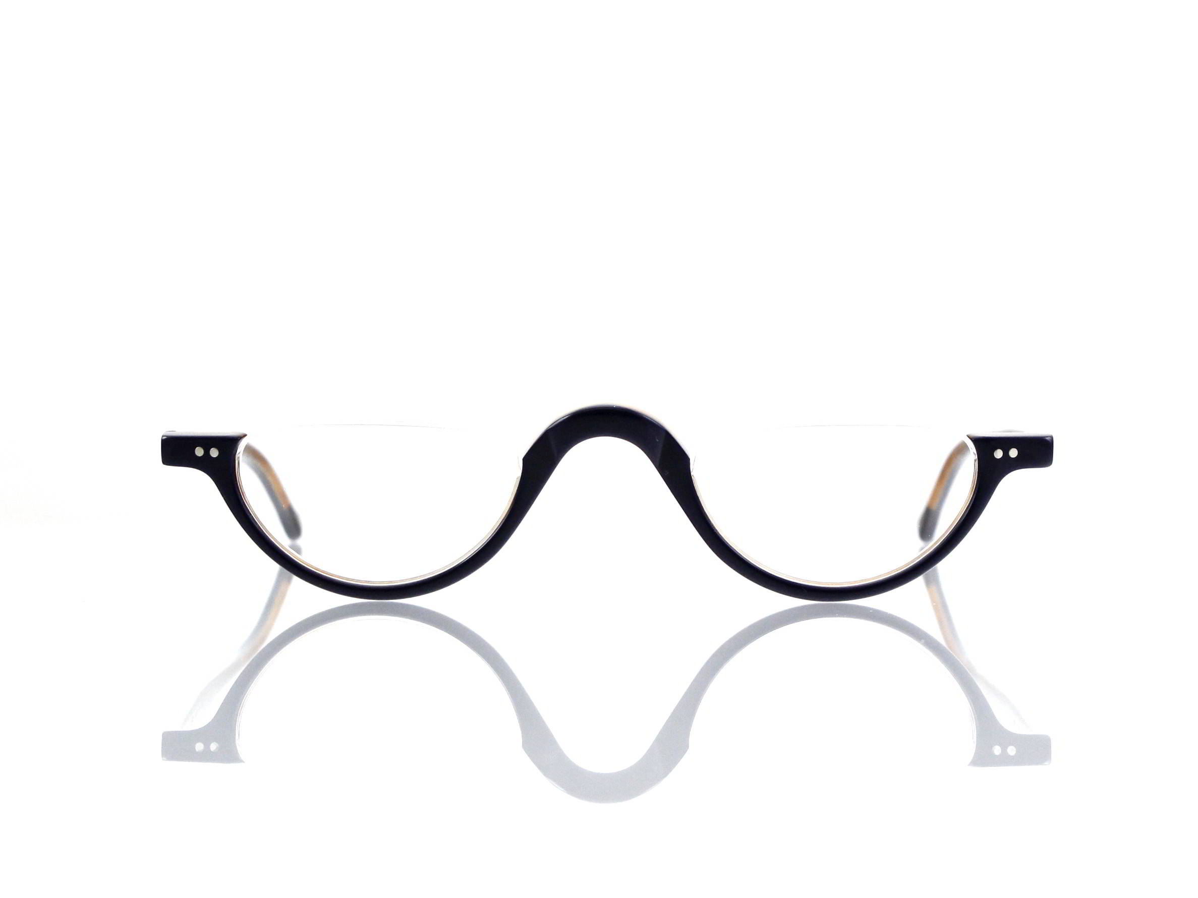 Lesca Lunetier • DL 3 • Col. 30 • Acetat-Halb-Brillen-Fassung