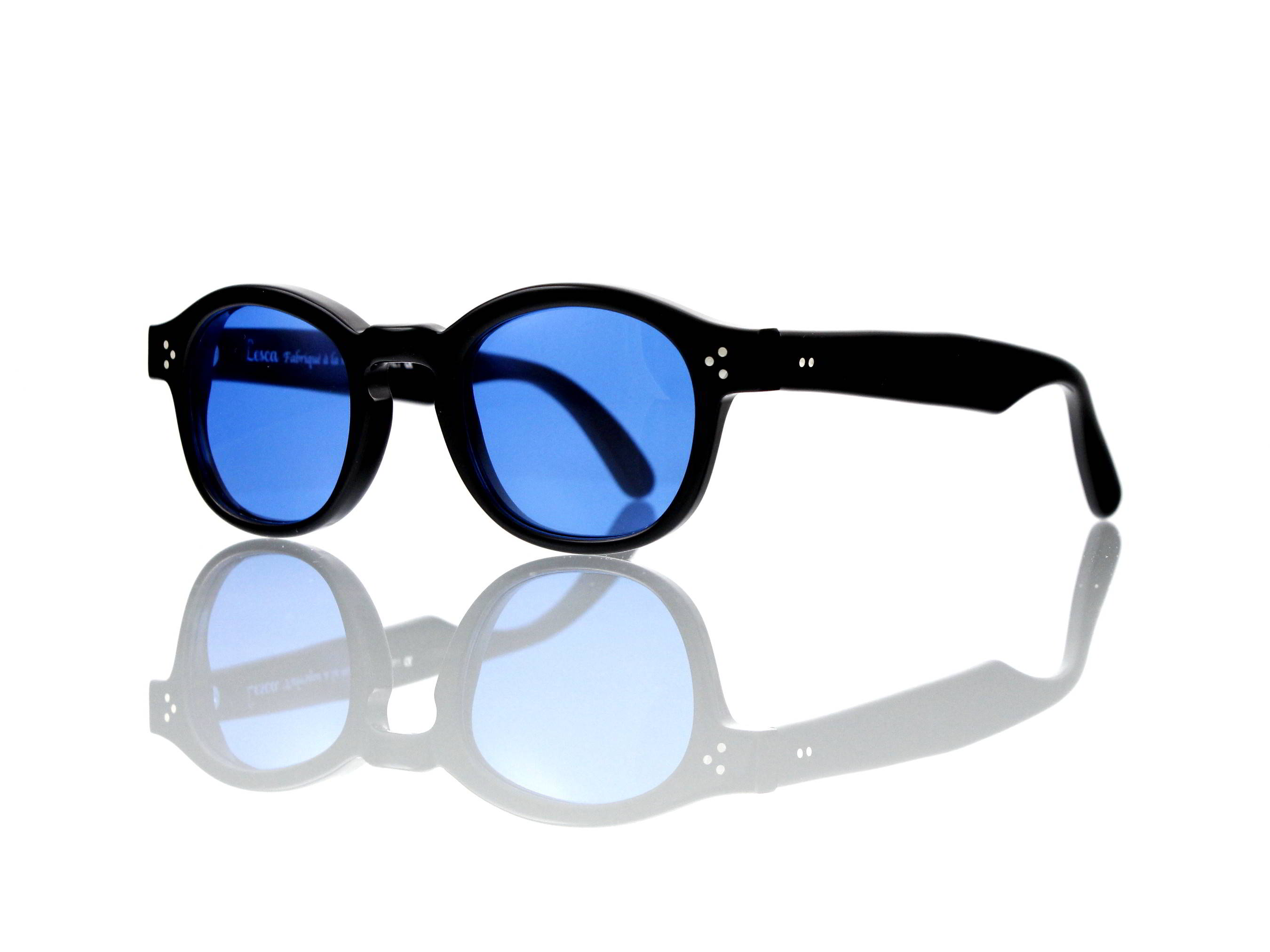 Lesca Lunetier Mod. P.080 Sonne Col. M.100 Größe 44-22 - 145mm Kunststoff blau 70%