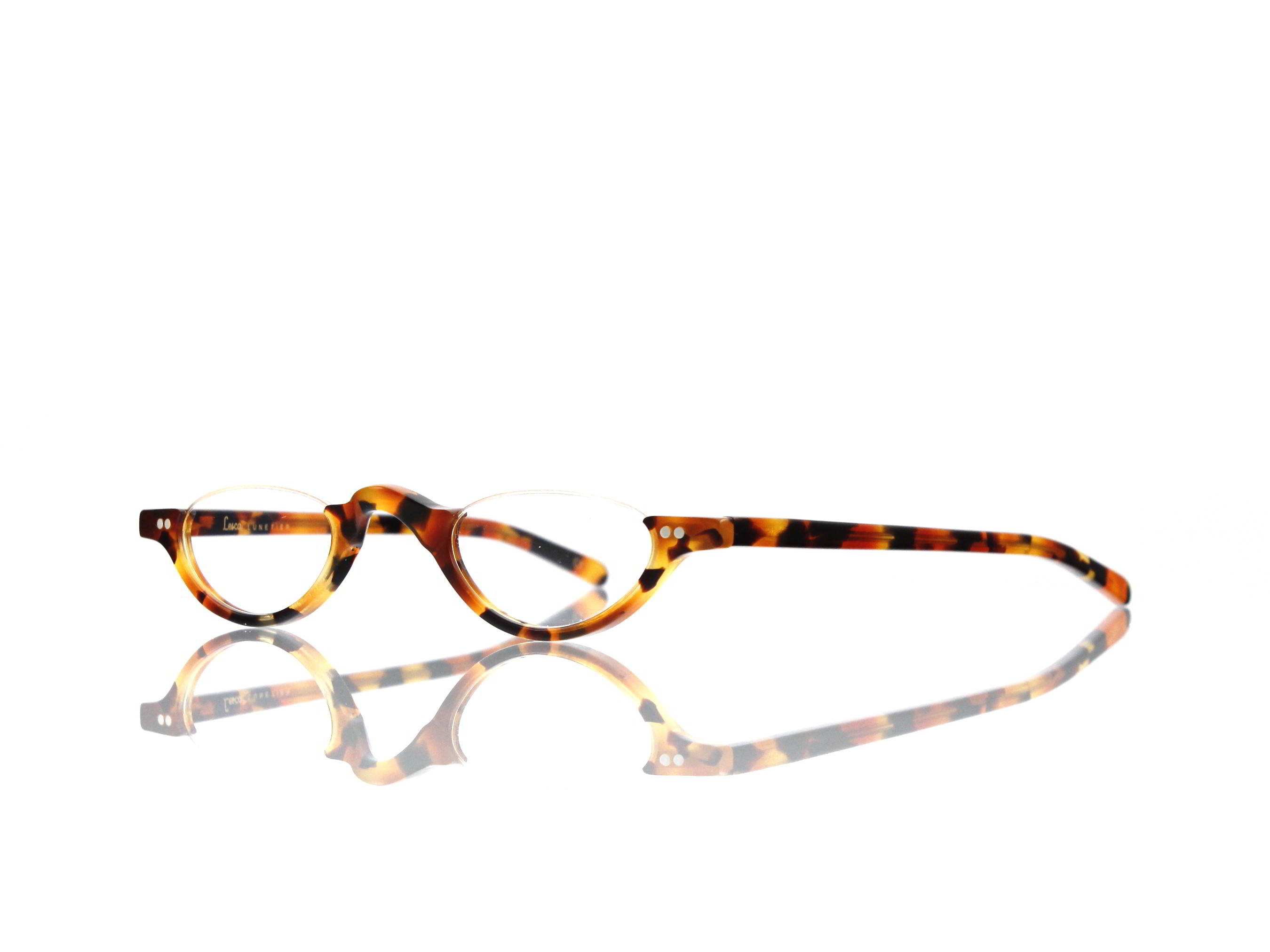 Lesca Lunetier • DL 9 • Col. 3212 • Acetat-Halb-Brillen-Fassung