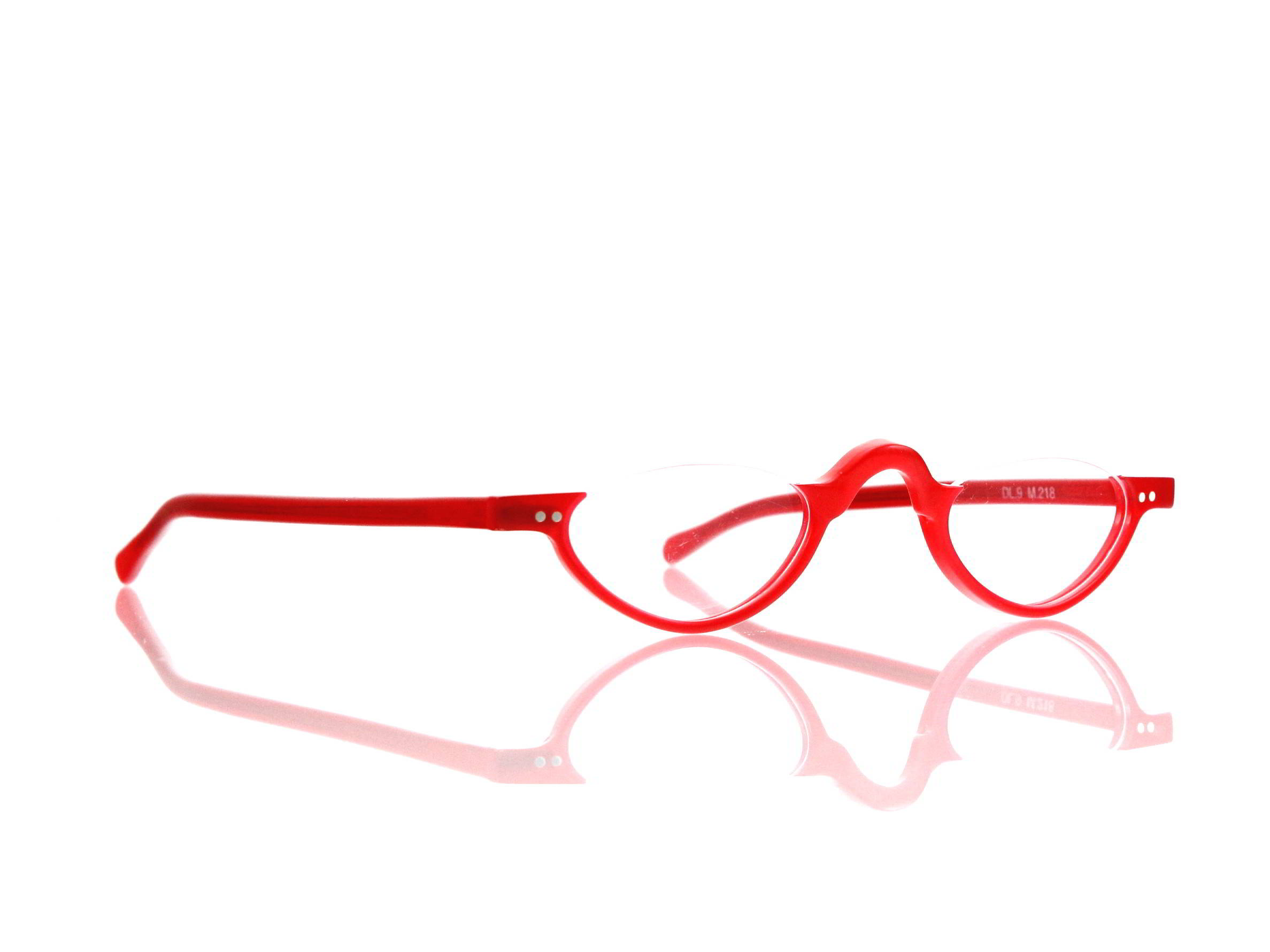 Lesca Lunetier • DL 9 • Col. M.218 • Acetat-Halb-Brillen-Fassung
