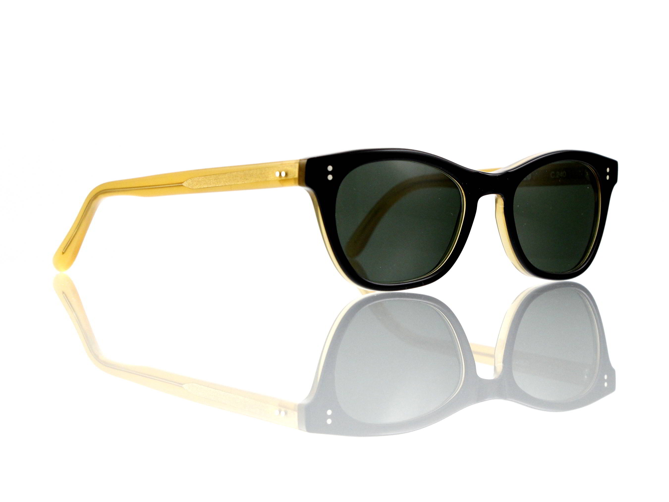 Lesca Lunetier Mod. Mathieu Sonne Col. C 240 Größe 50-22 -145mm Kunststoff  „Ray Ban“  G 15 graugrün