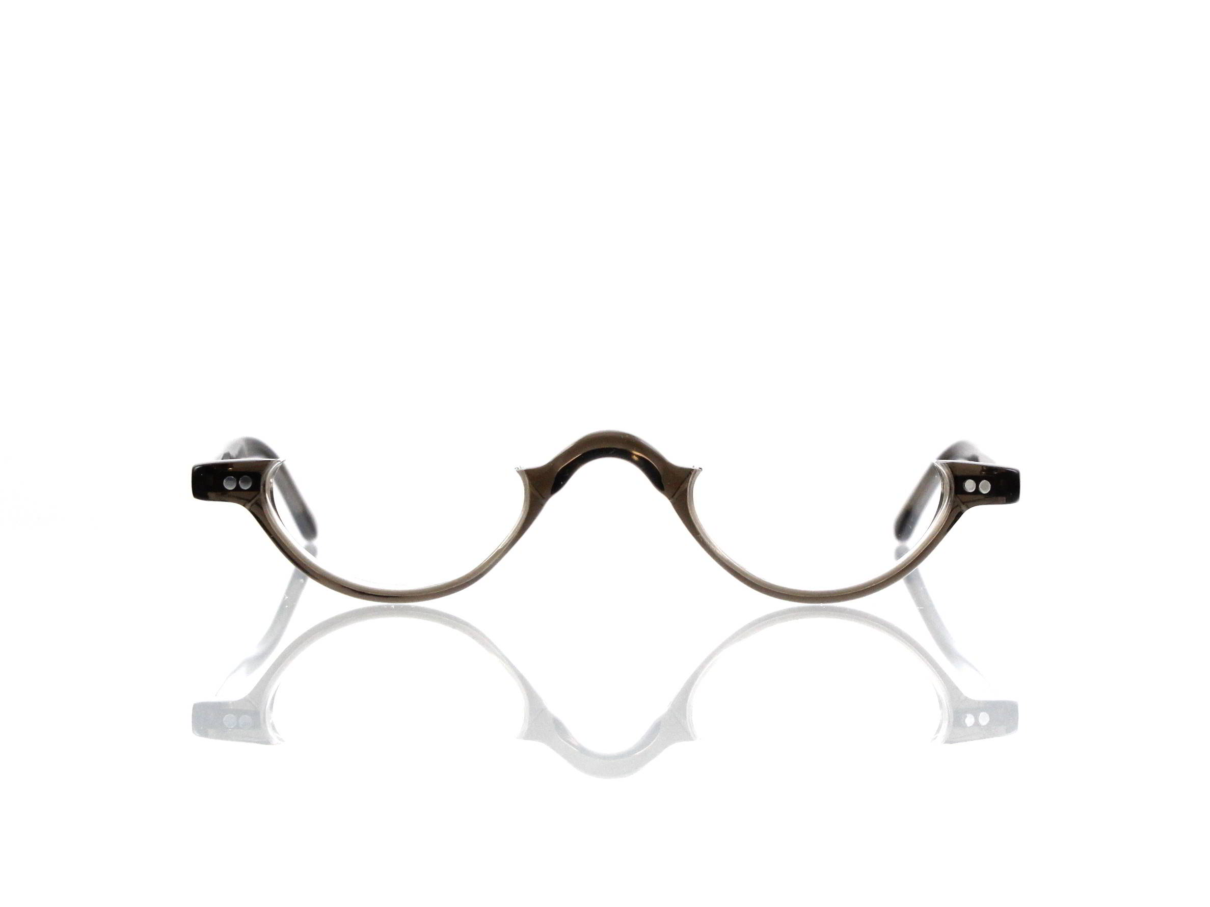 Lesca Lunetier • DL 9 • Col. grey • Acetat-Halb-Brillen-Fassung