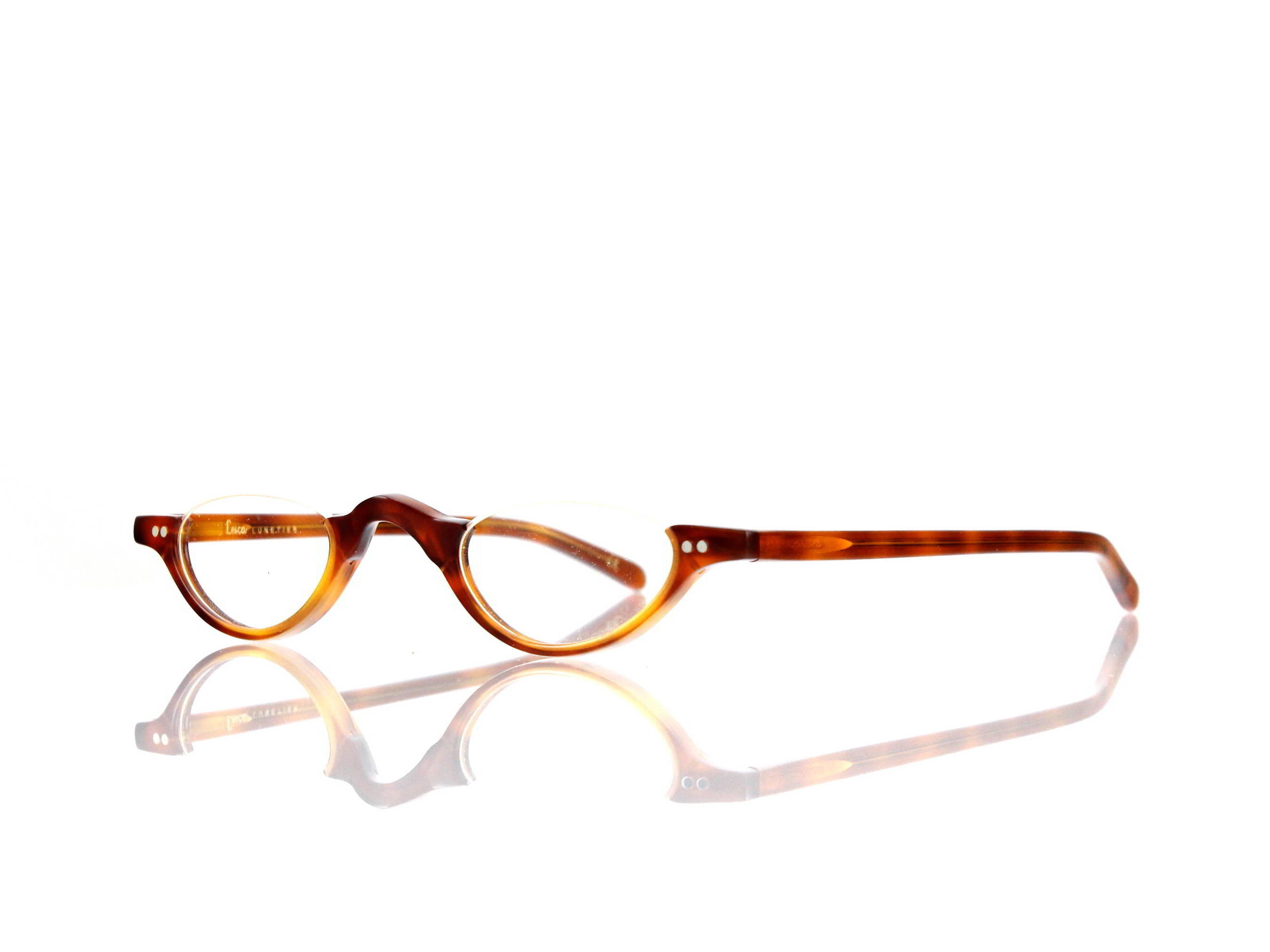 Lesca Lunetier • DL 9 • Col. 053 • Acetat-Halb-Brillen-Fassung