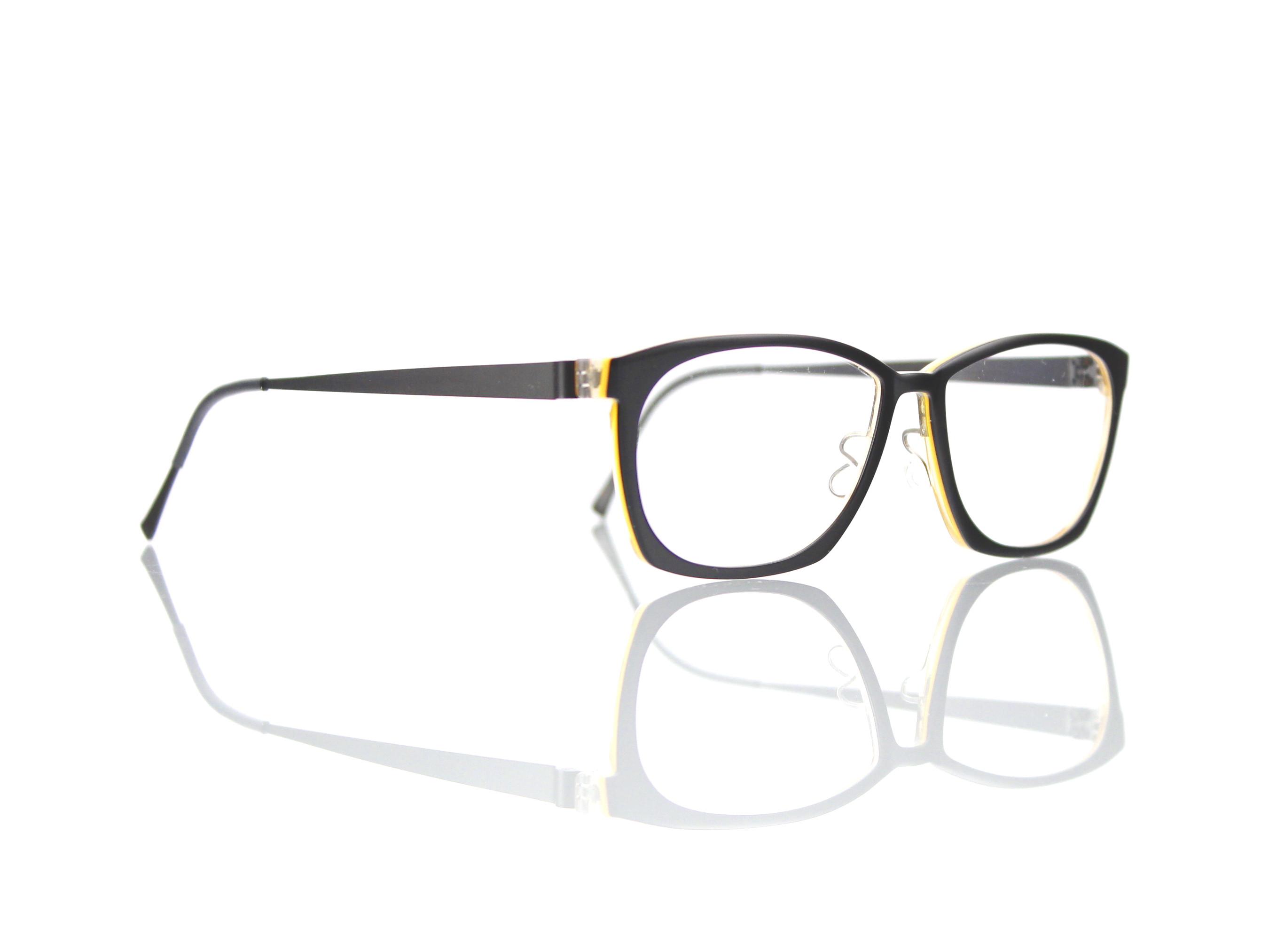 Lindberg Acetanium 1142 52-14 135mm AD 66 K84-U9 schwarz dunkel gelb hinterlegt