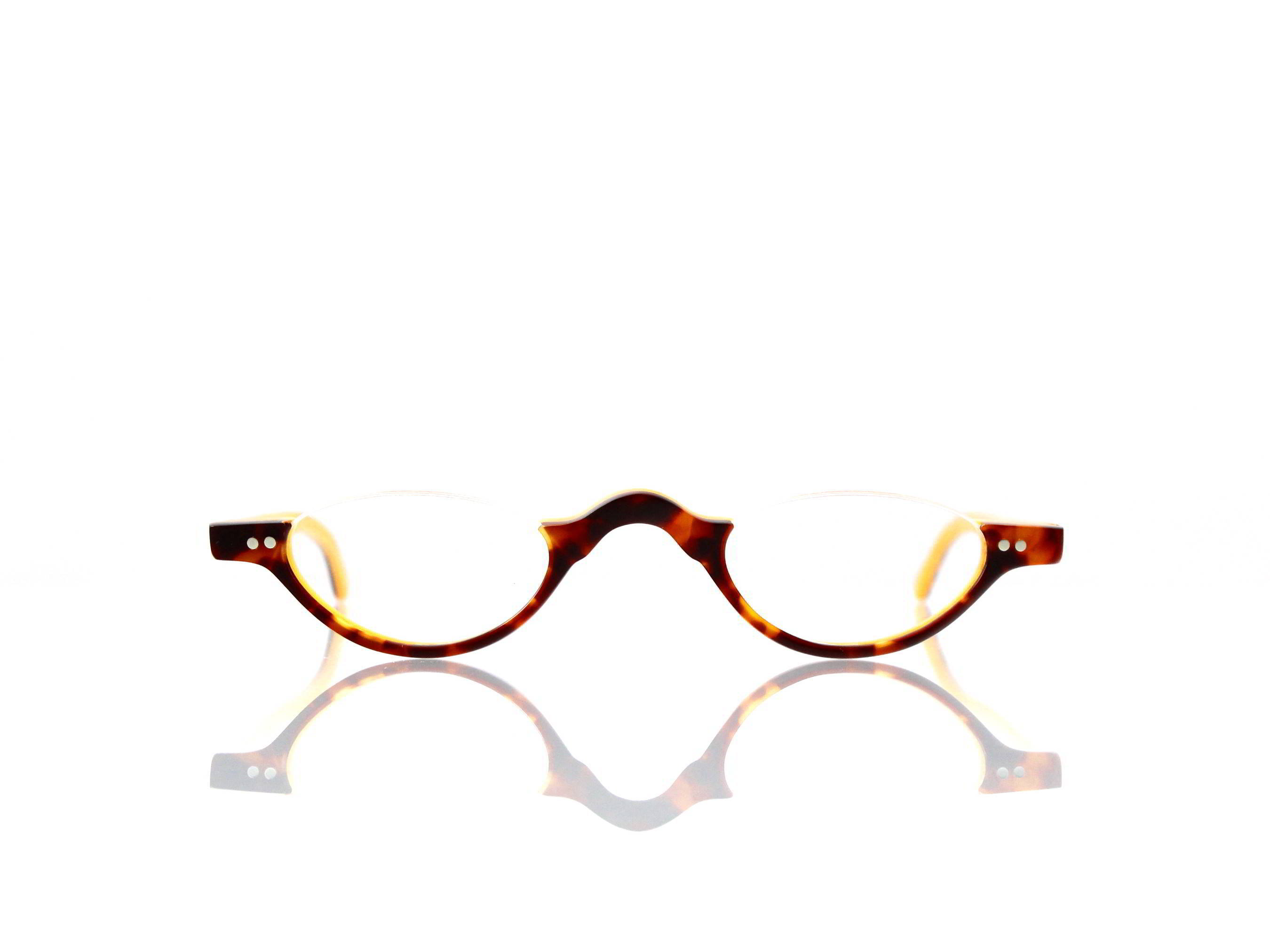 Lesca Lunetier • DL 9 • Col. 181 • Acetat-Halb-Brillen-Fassung