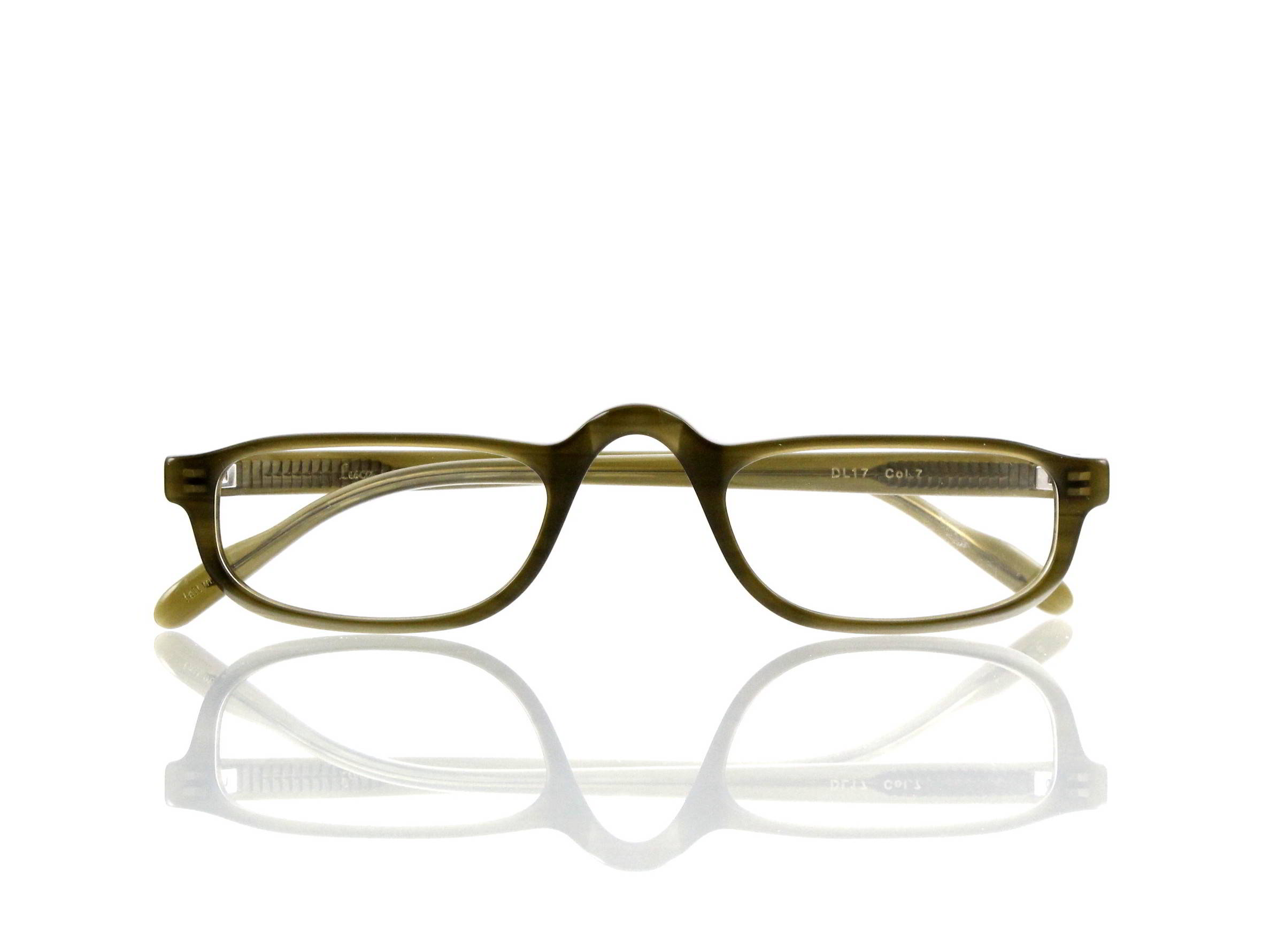 Lesca Lunetier • DL 17 • Col. 7 • Acetat-Halb-Brillen-Fassung