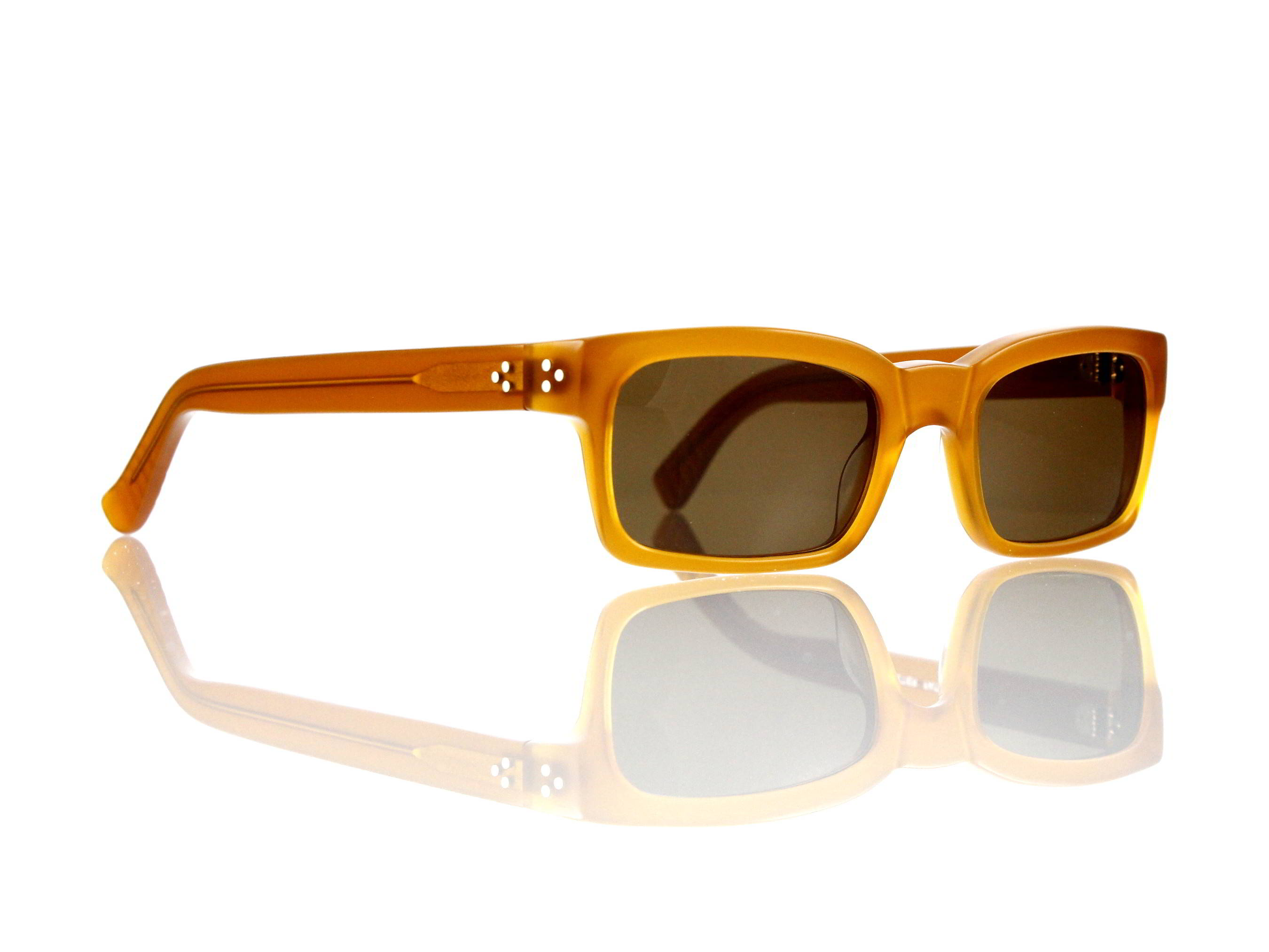 Lesca Lunetier Mod. Bauhaus Sonne Col. 6 Größe 51-19 - 145mm Kunststoff braun 85%