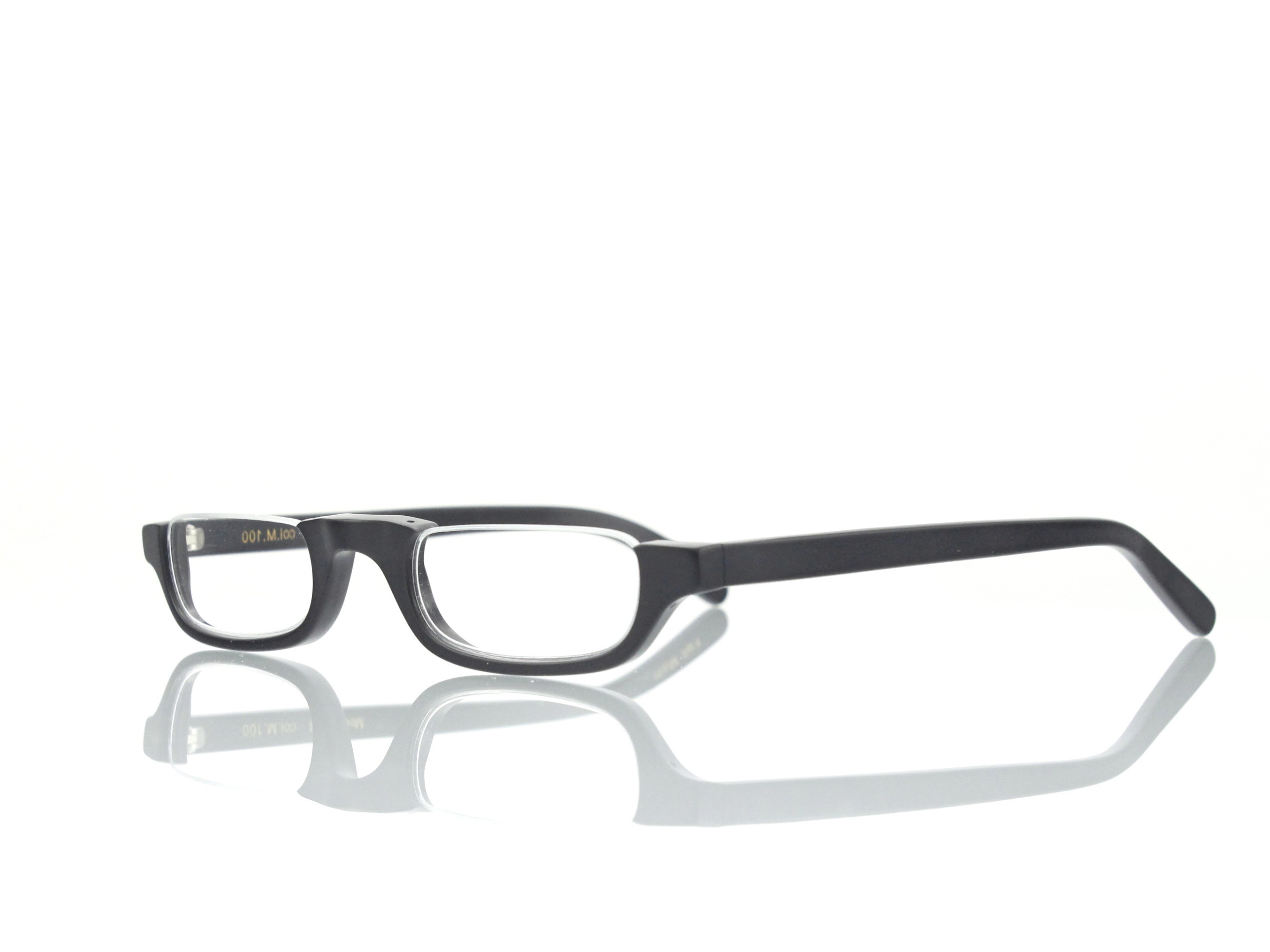 Lesca Lunetier • DL 14 • Col. 100 • Acetat-Halb-Brillen-Fassung