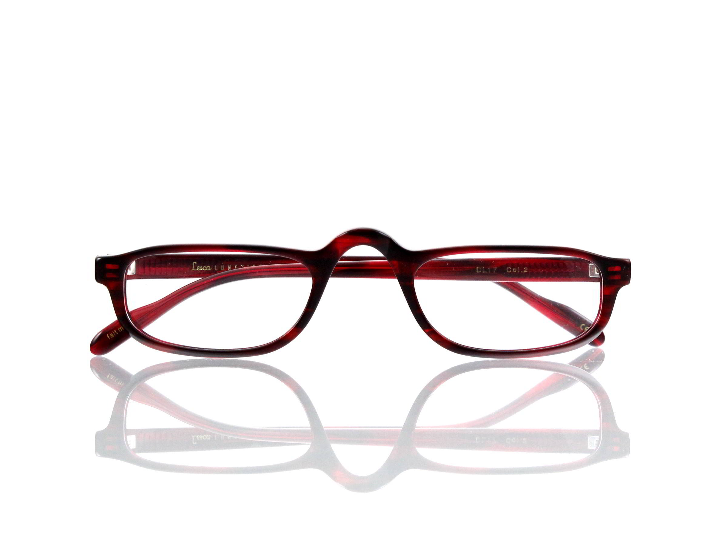 Lesca Lunetier • DL 17 • Col. 2 • Acetat-Halb-Brillen-Fassung