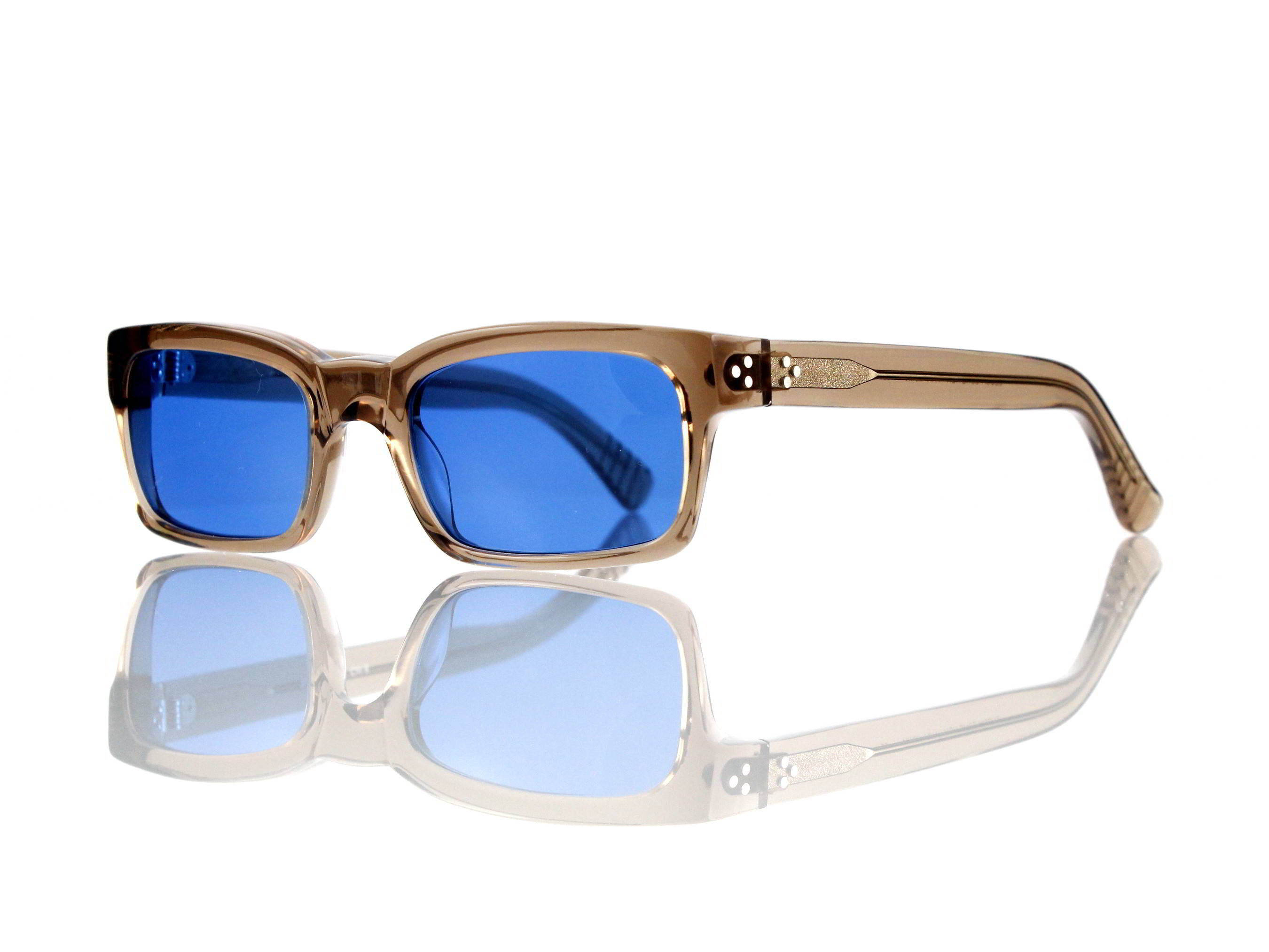 Lesca Lunetier Mod. Bauhaus Sonne Col. 8 Größe 51-19 - 145mm Kunststoff blau 70%