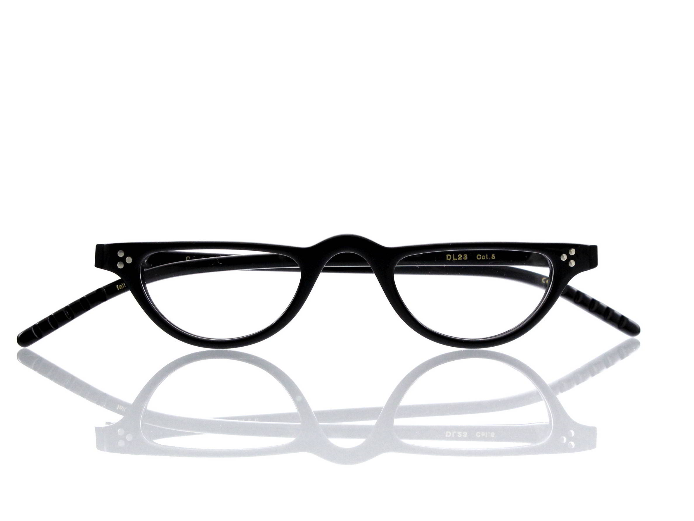 Lesca Lunetier • DL 23 • Col. 5 • Acetat-Halb-Brillen-Fassung