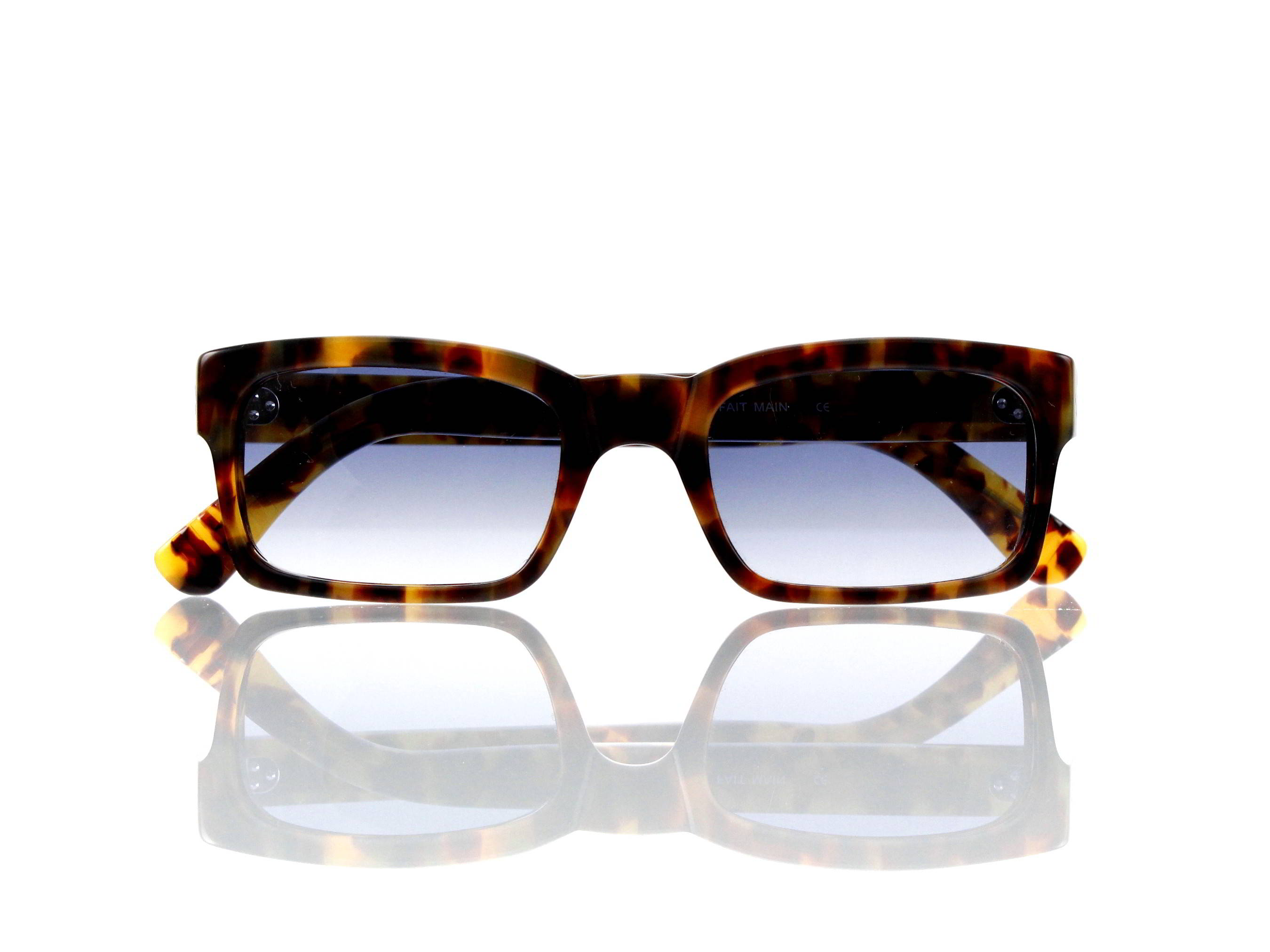 Lesca Lunetier Mod. Bauhaus Sonne Col. 4 Größe 51-19 - 145mm Kunststoff blaugrau verlauf
