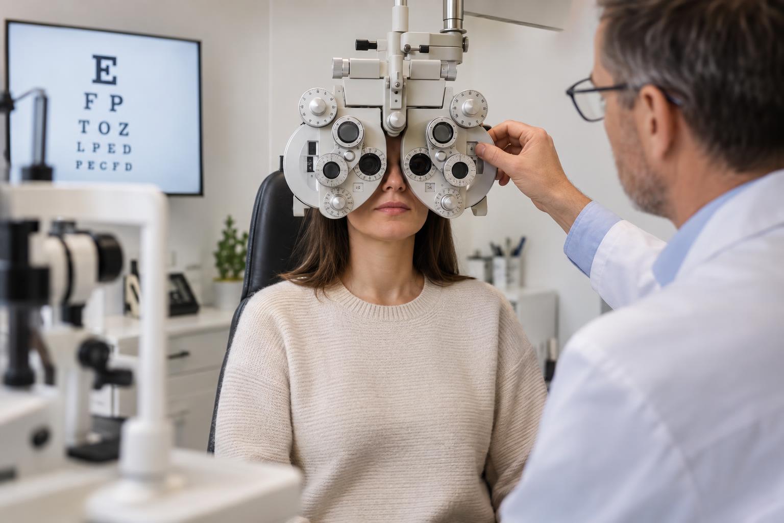 Schritt 3: Sehtest und arbeitsmedizinische Vorsorge klären