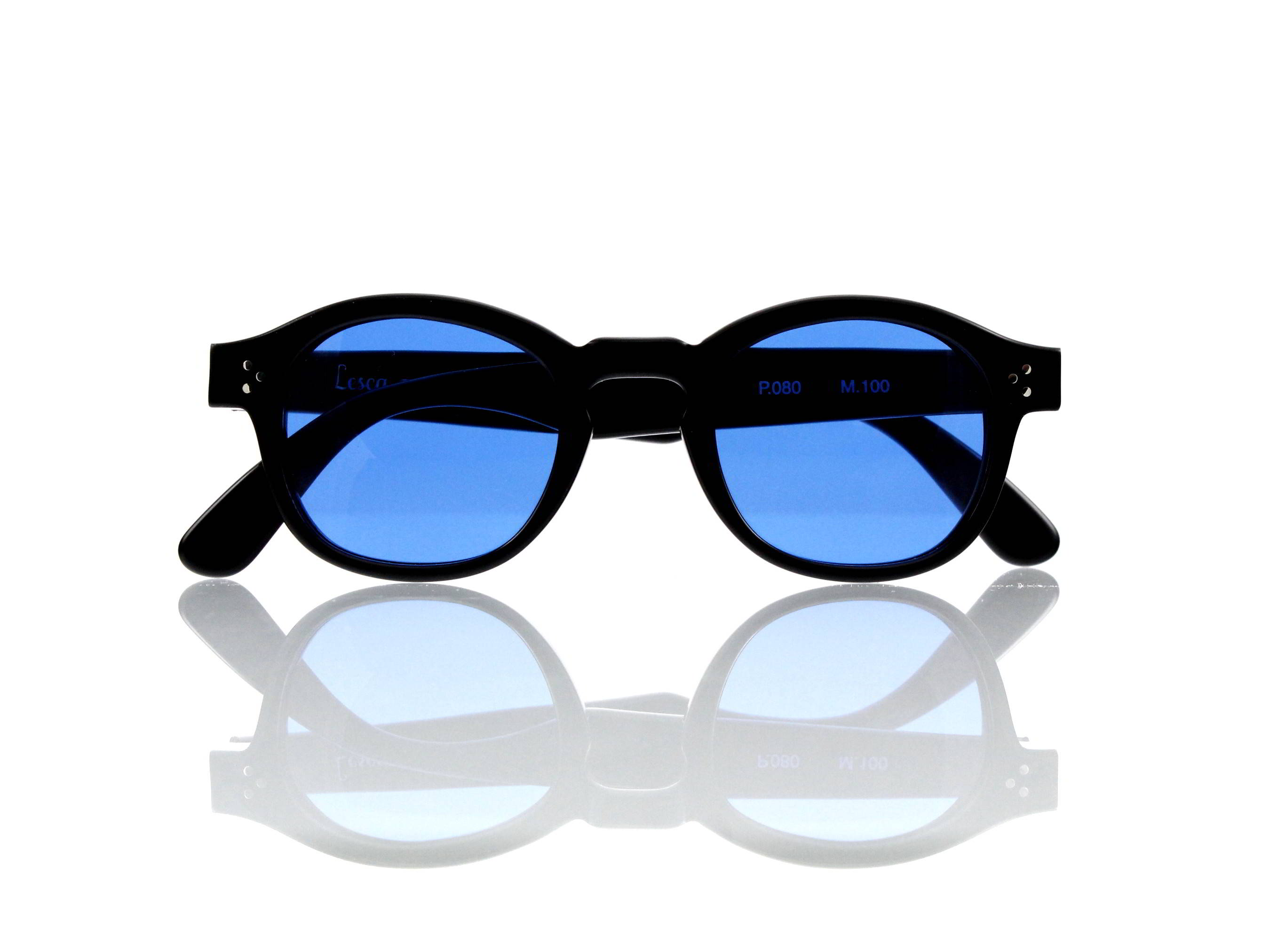 Lesca Lunetier Mod. P.080 Sonne Col. M.100 Größe 44-22 - 145mm Kunststoff blau 70%