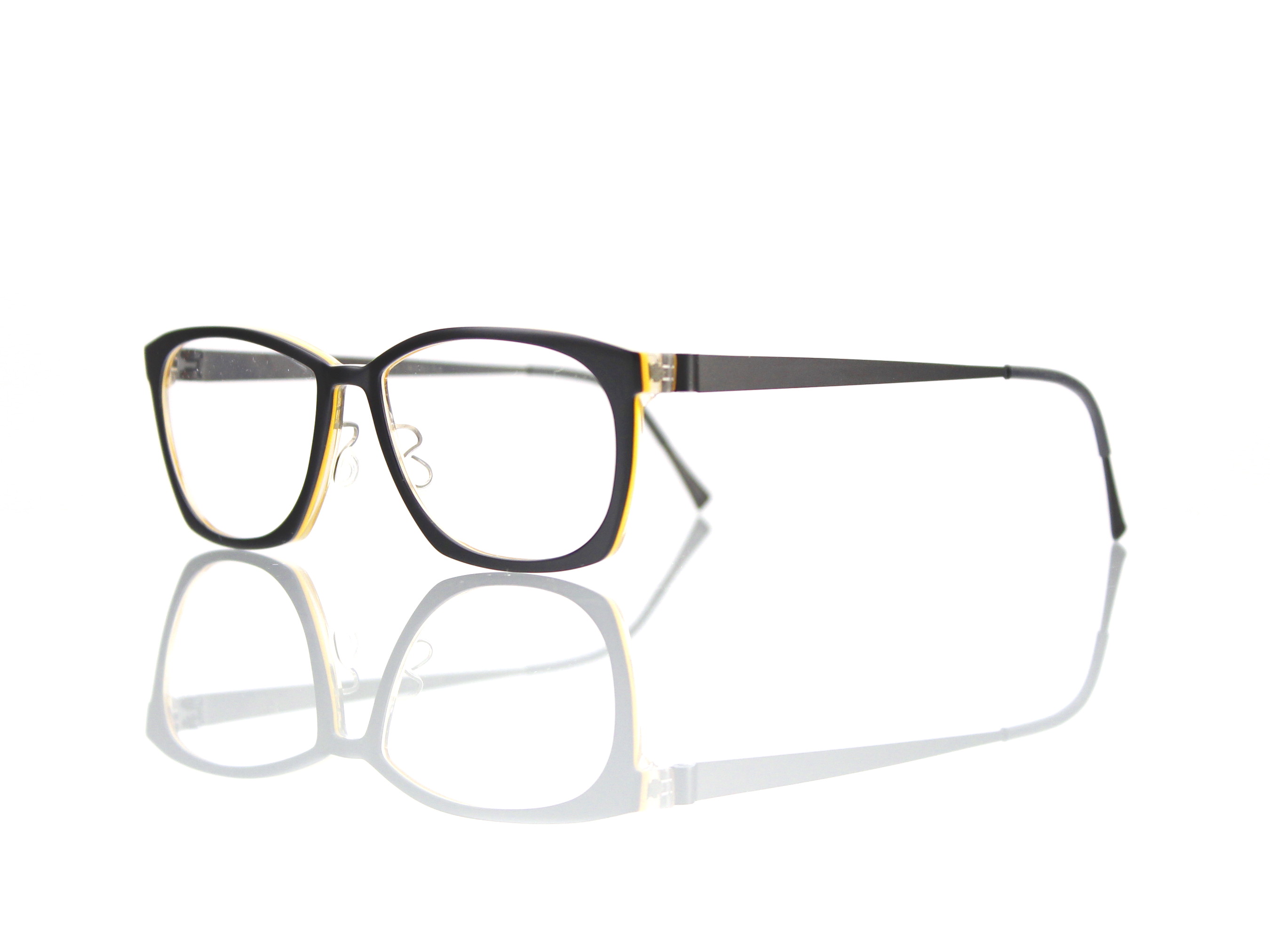 Lindberg Acetanium 1142 52-14 135mm AD 66 K84-U9 schwarz dunkel gelb hinterlegt