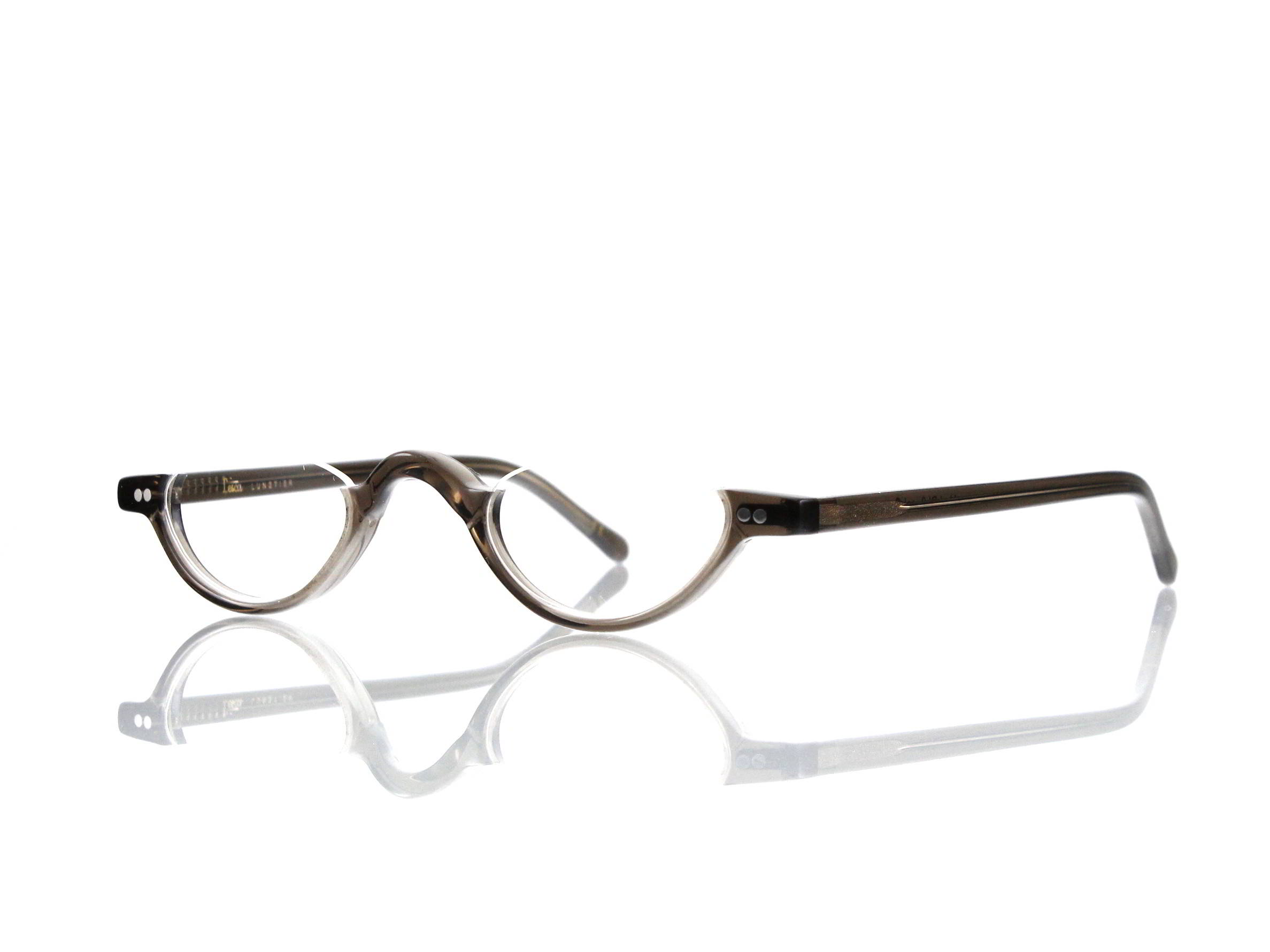 Lesca Lunetier • DL 9 • Col. grey • Acetat-Halb-Brillen-Fassung