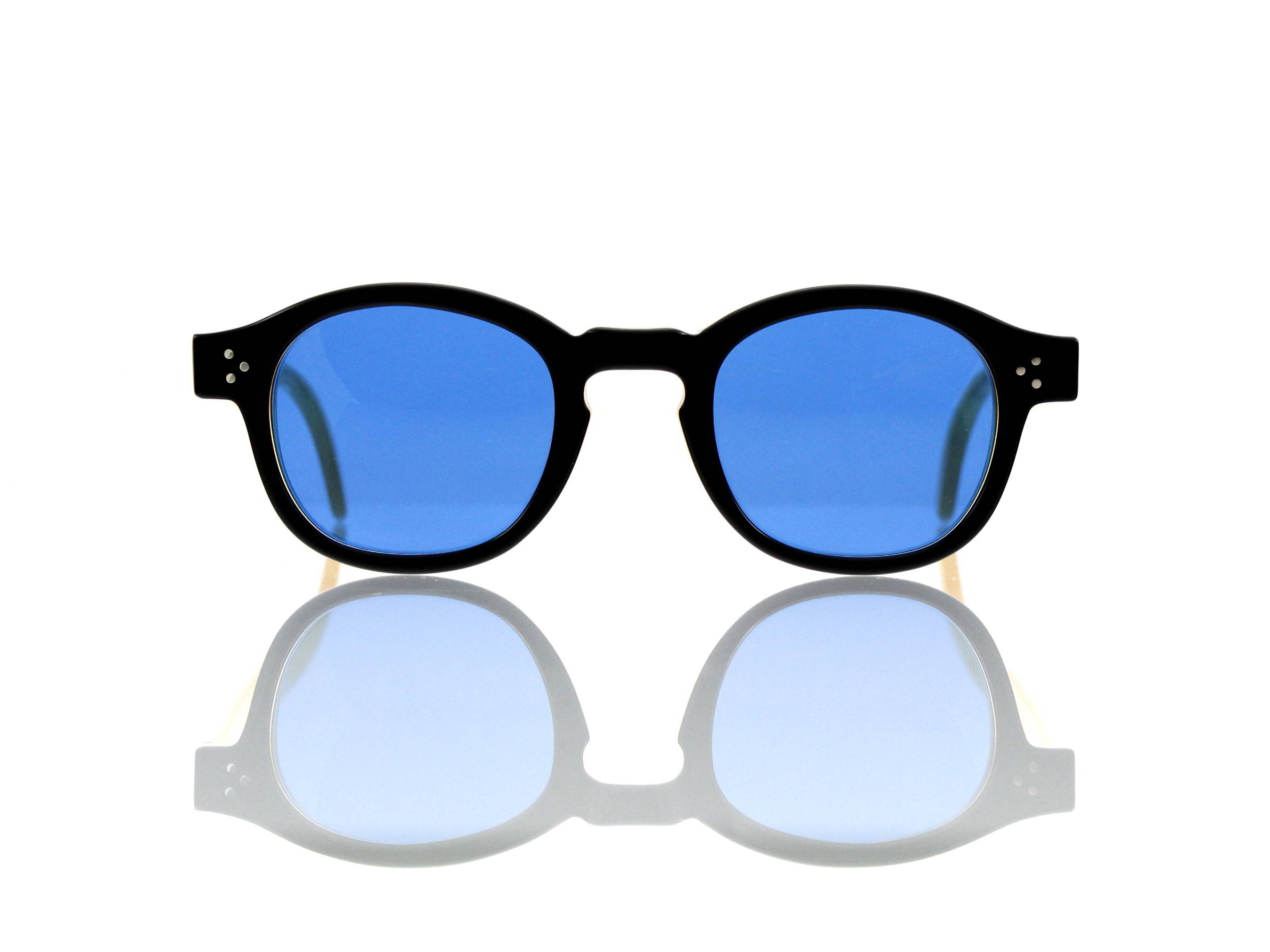 Lesca Lunetier Mod. P.080 Sonne Col. C.240 Größe 44-22 - 145mm Kunststoff blau 70%