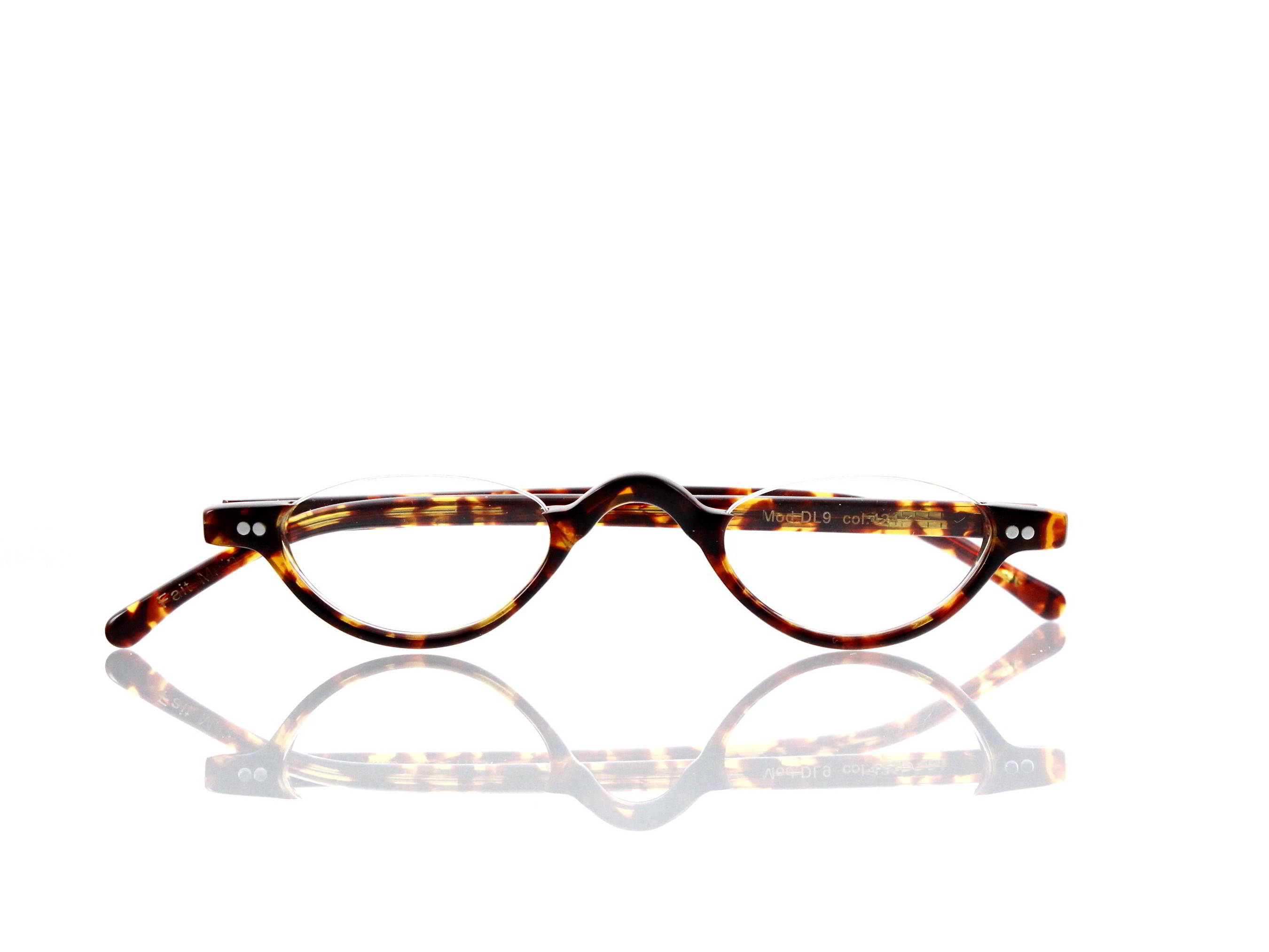 Lesca Lunetier • DL 9 • Col. 424 • Acetat-Halb-Brillen-Fassung