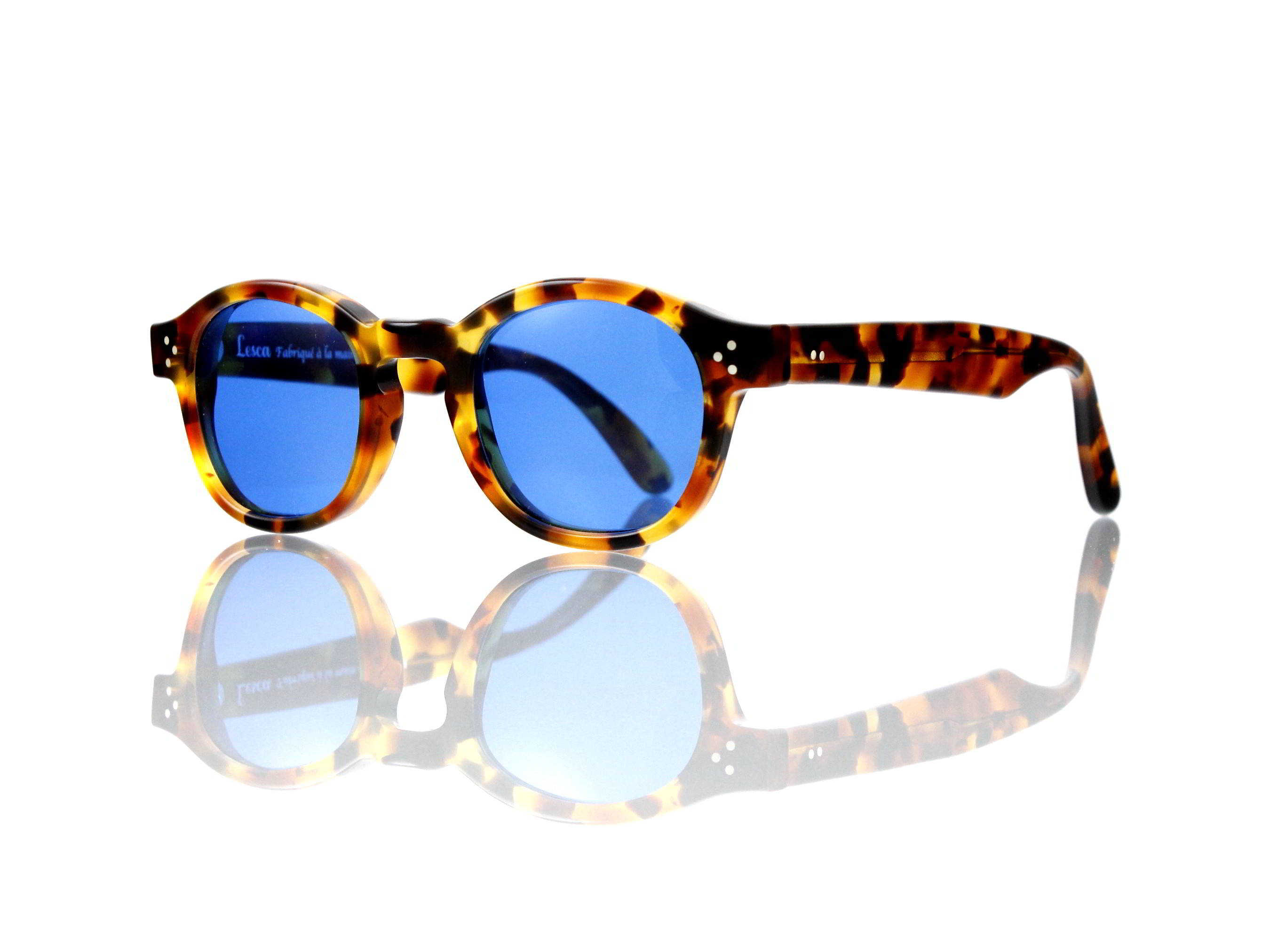 Lesca Lunetier Mod. P.080 Sonne Col. M.252 Größe 44-22 - 145mm Kunststoff blau 70%