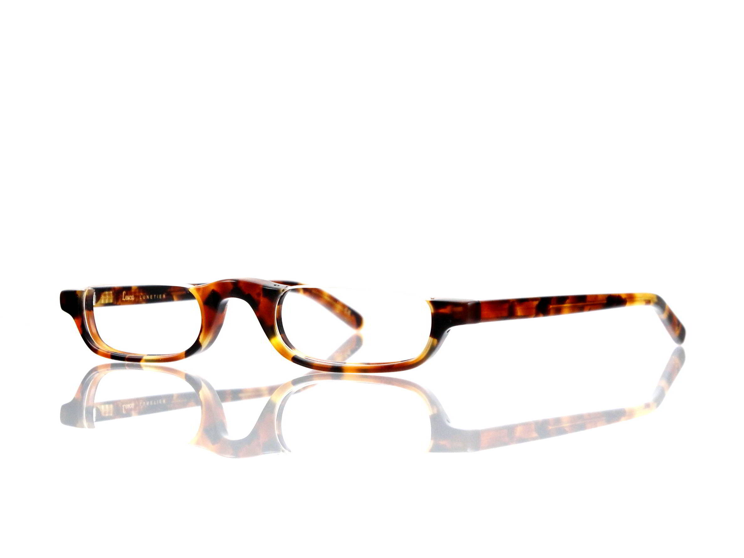 Lesca Lunetier • DL 14 • Col. 3212 • Acetat-Halb-Brillen-Fassung