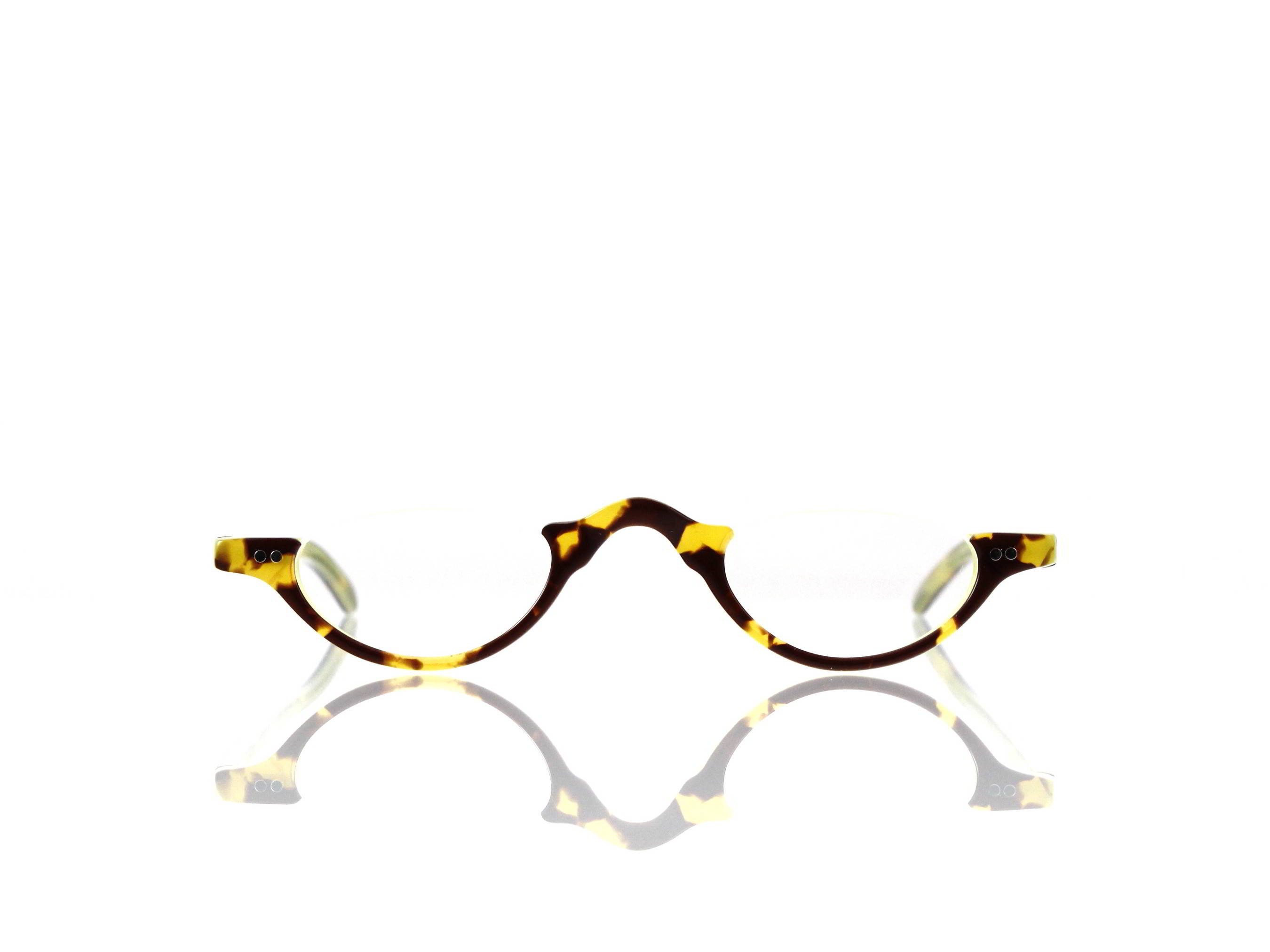 Lesca Lunetier • DL 9 • Col. 544 • Acetat-Halb-Brillen-Fassung