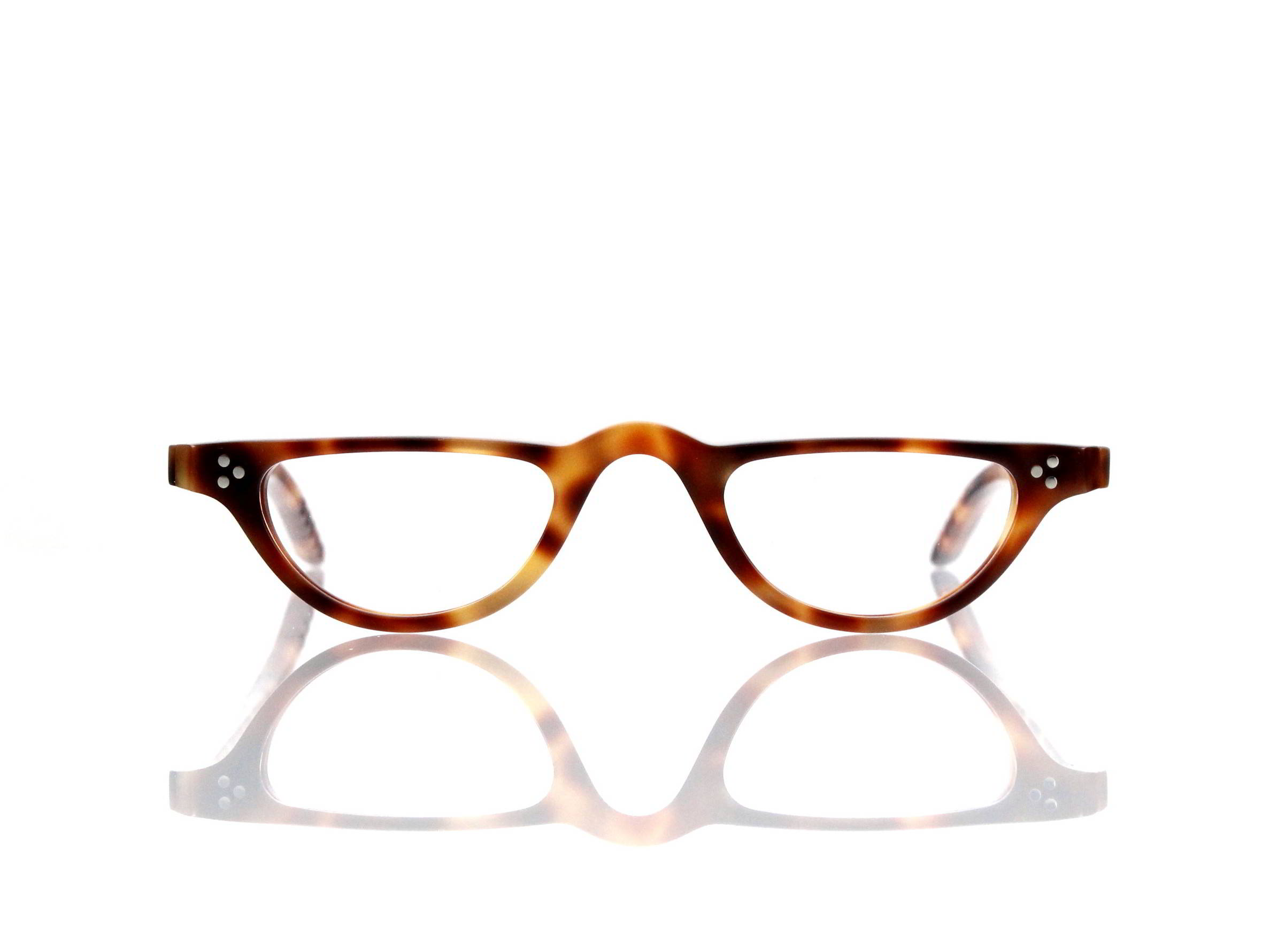 Lesca Lunetier • DL 23 • Col. 036 • Acetat-Halb-Brillen-Fassung